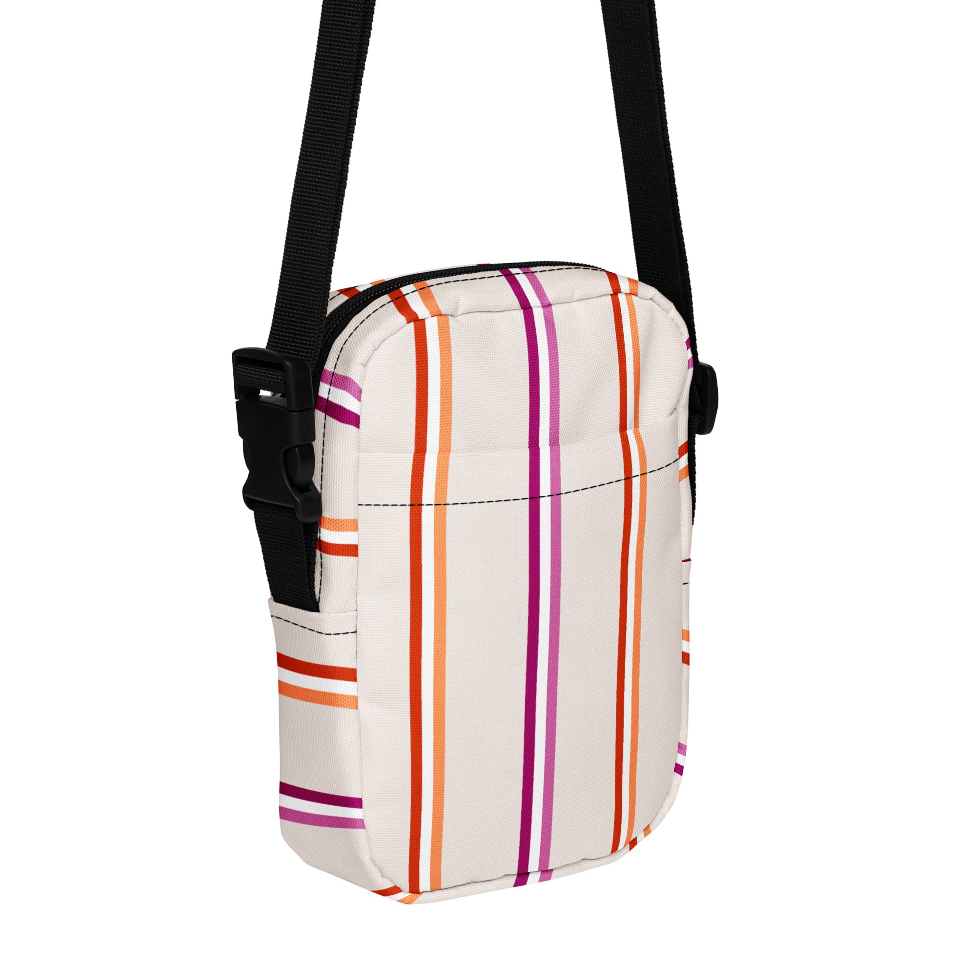 Bolso bandolera con rayas de lesbianas