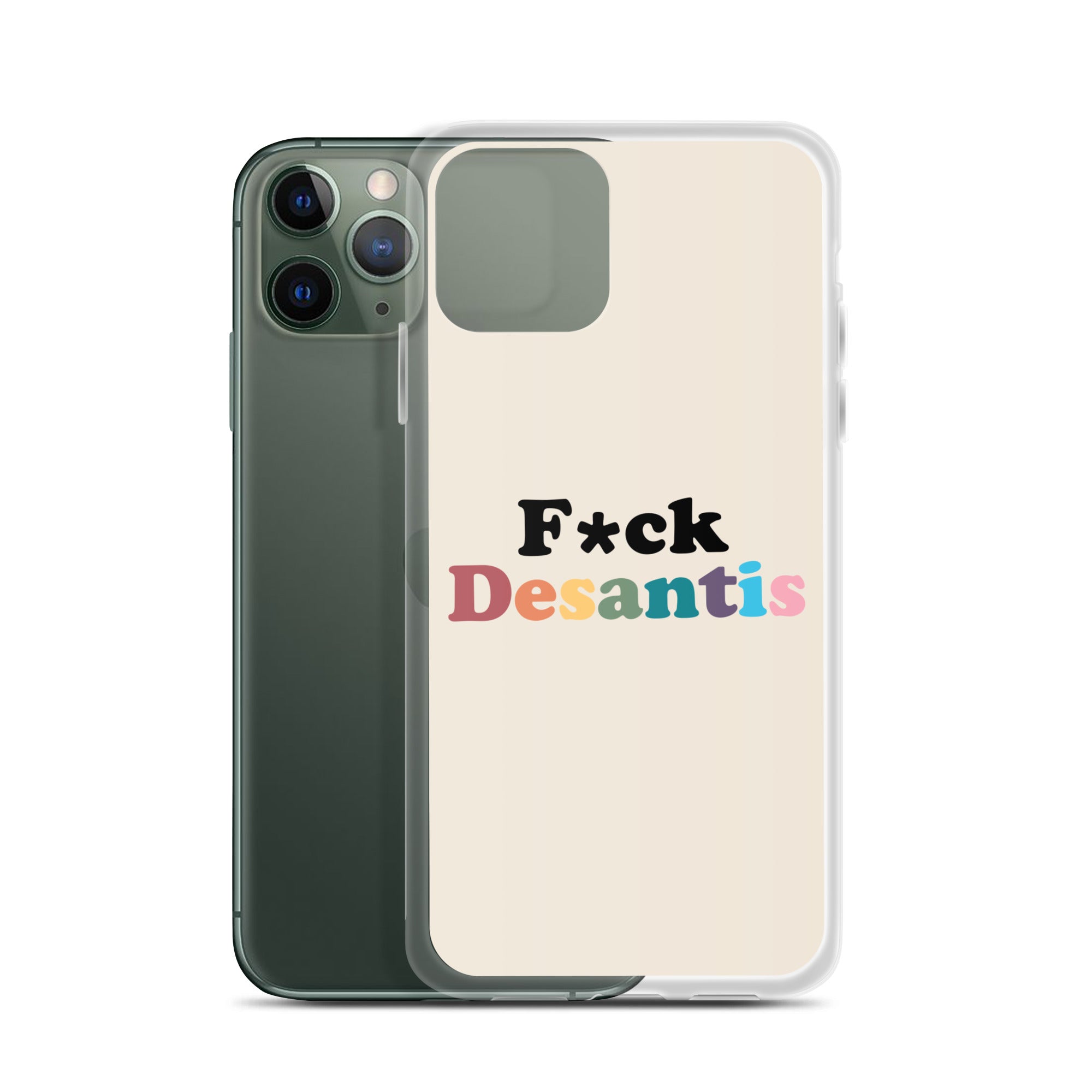 Funda transparente Fuck Desantis para iPhone®