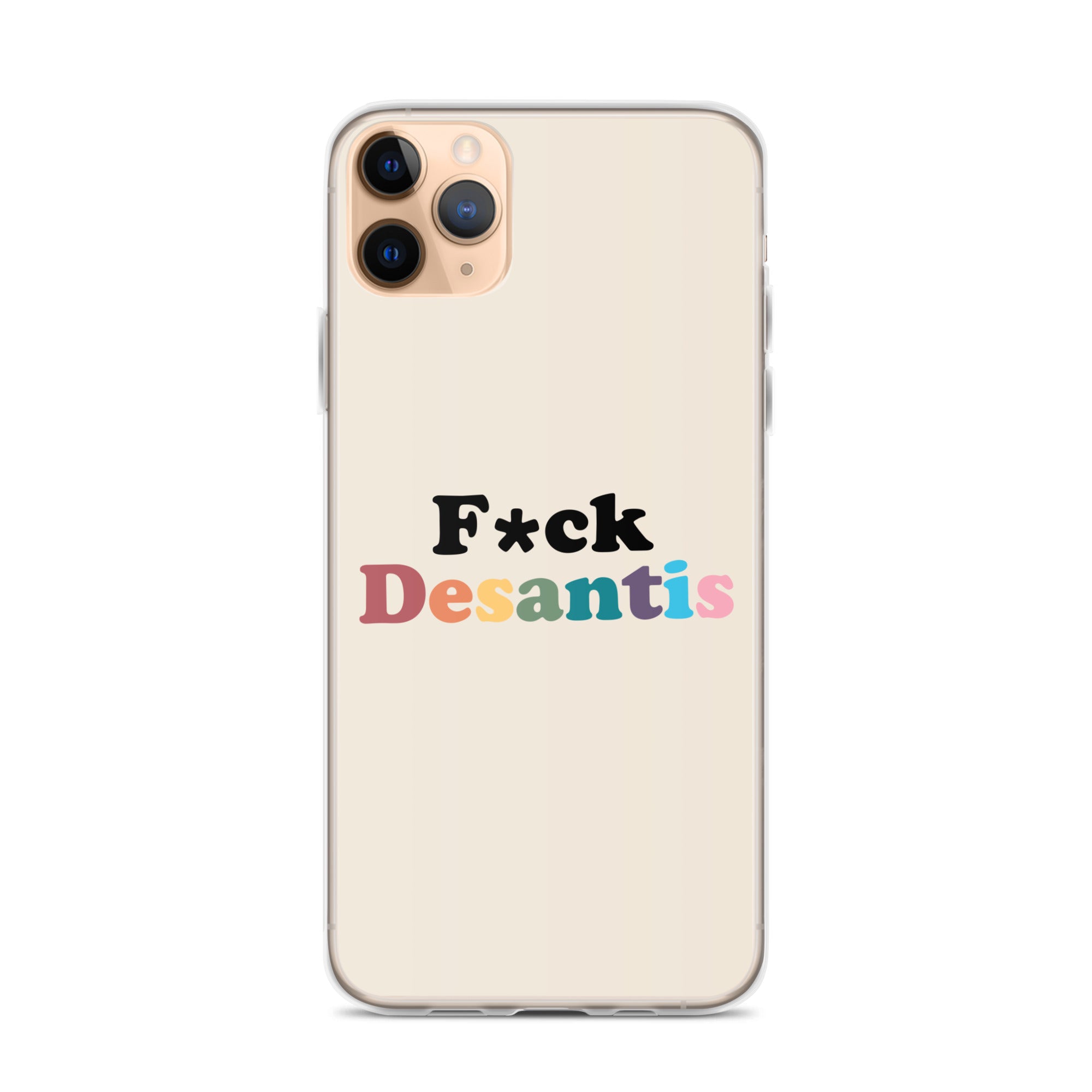 Funda transparente Fuck Desantis para iPhone®
