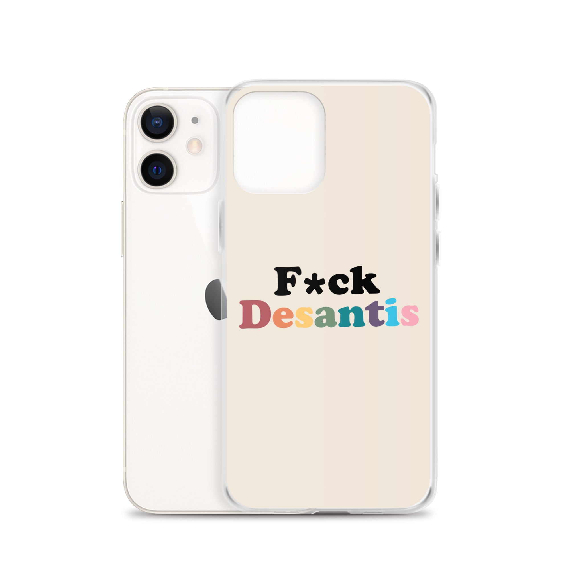 Funda transparente Fuck Desantis para iPhone®
