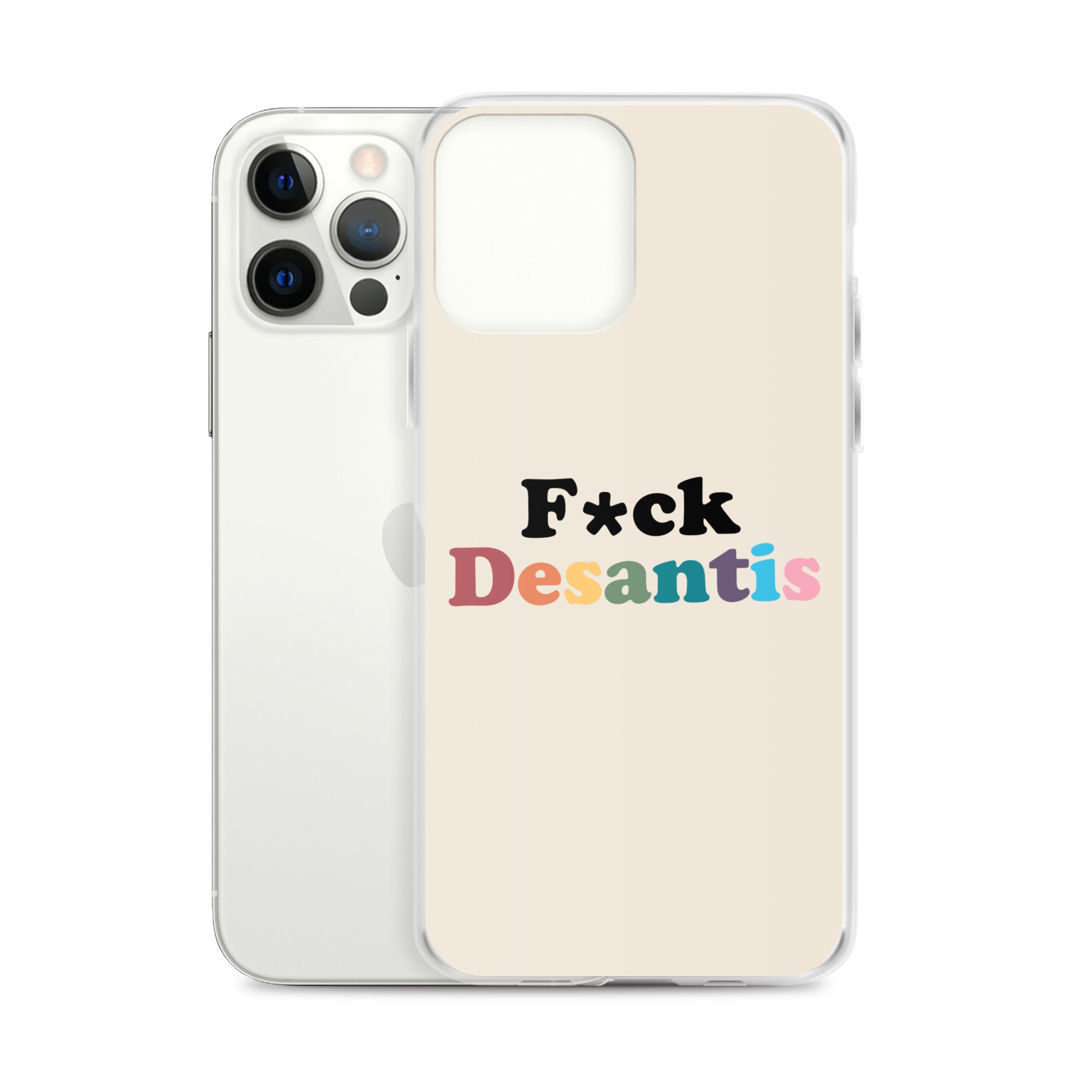Funda transparente Fuck Desantis para iPhone®