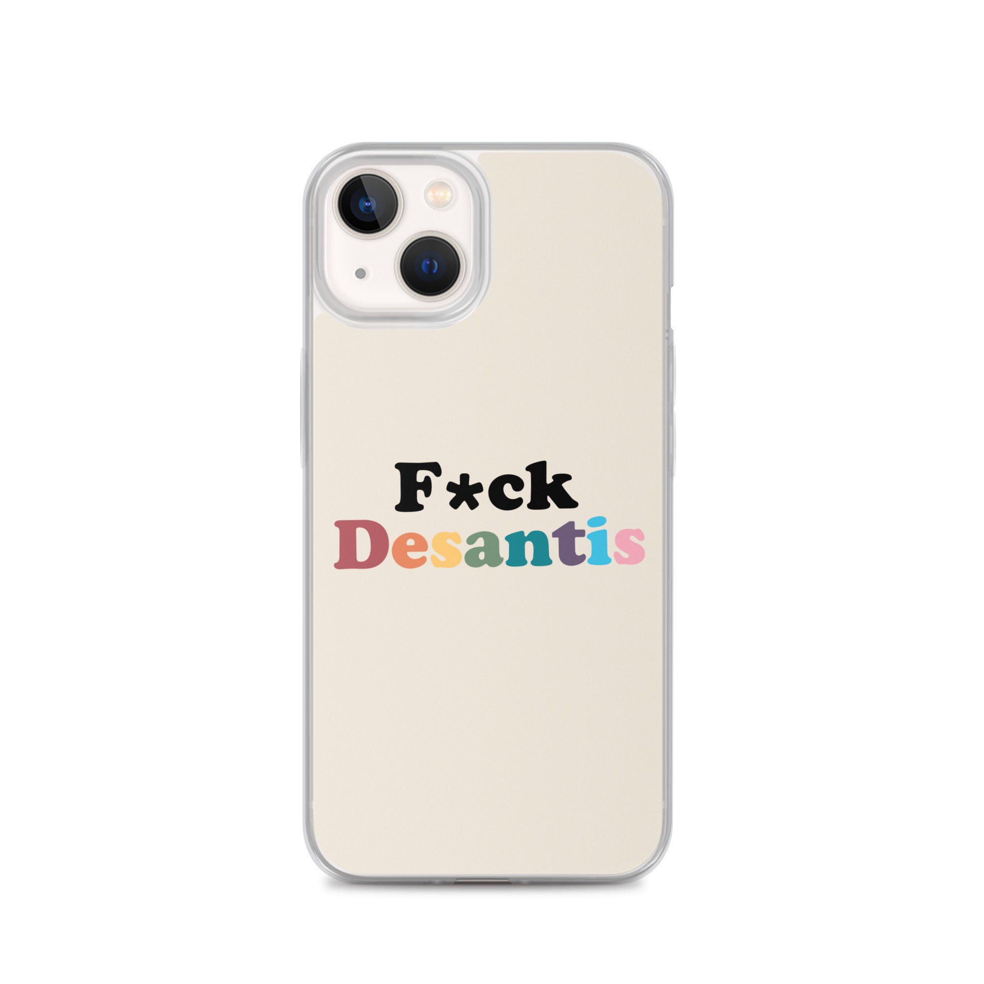 Funda transparente Fuck Desantis para iPhone®