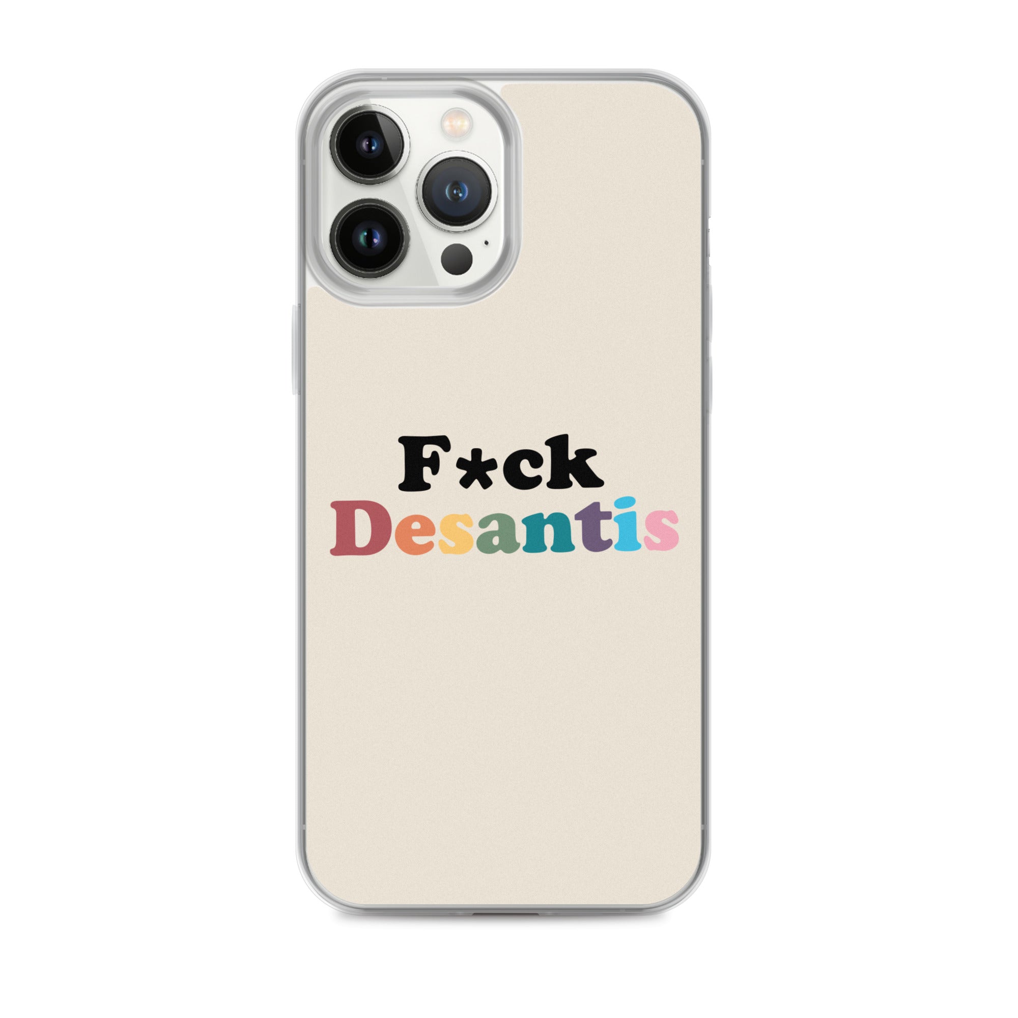 Funda transparente Fuck Desantis para iPhone®