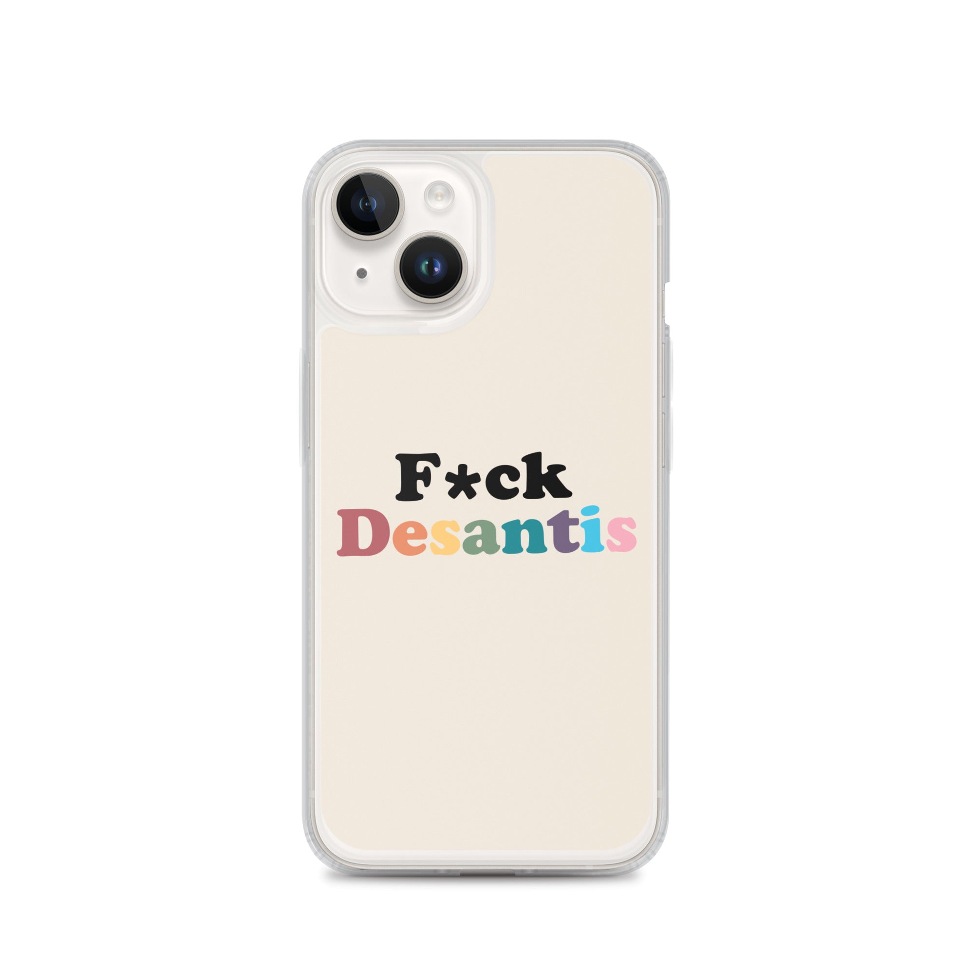Funda transparente Fuck Desantis para iPhone®