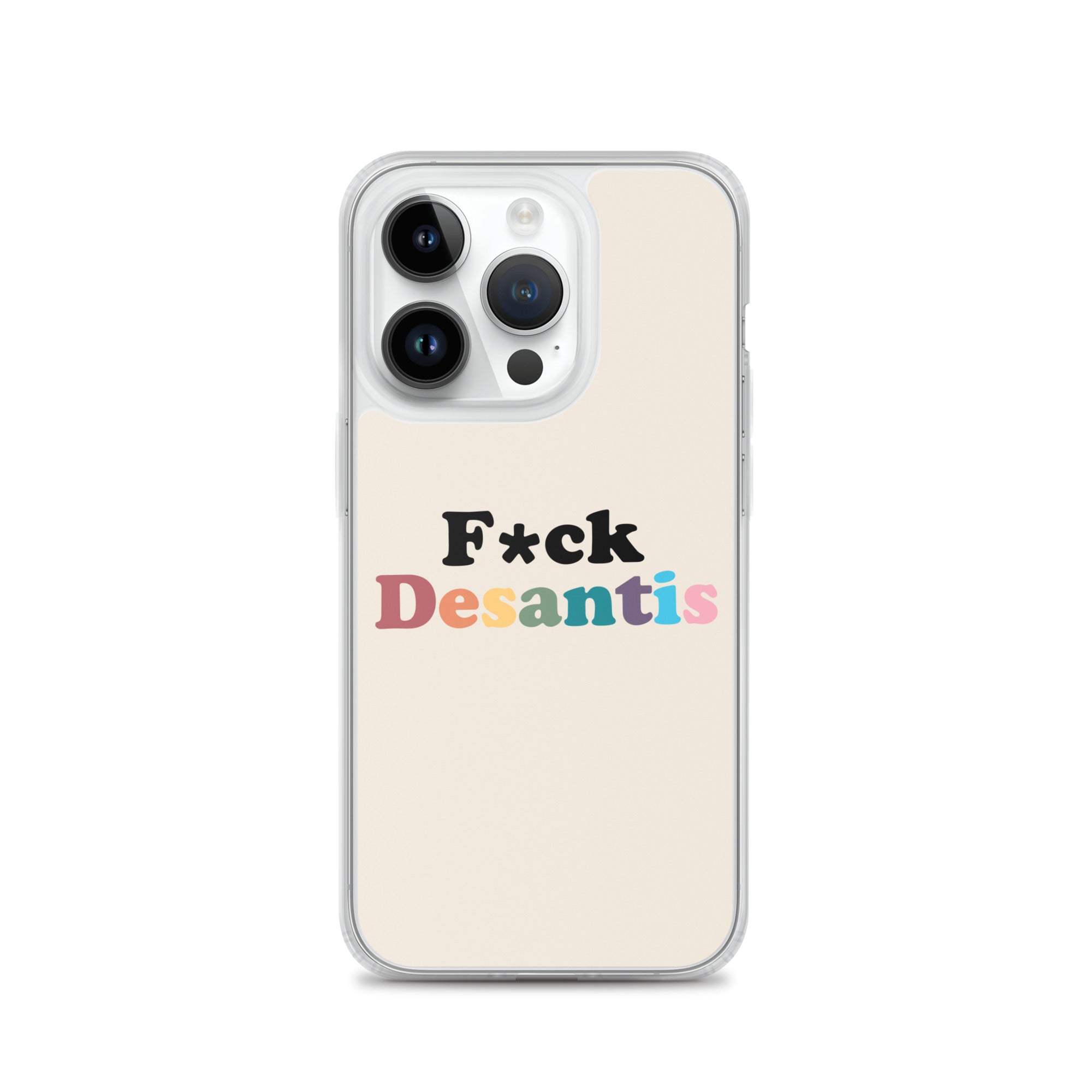 Funda transparente Fuck Desantis para iPhone®