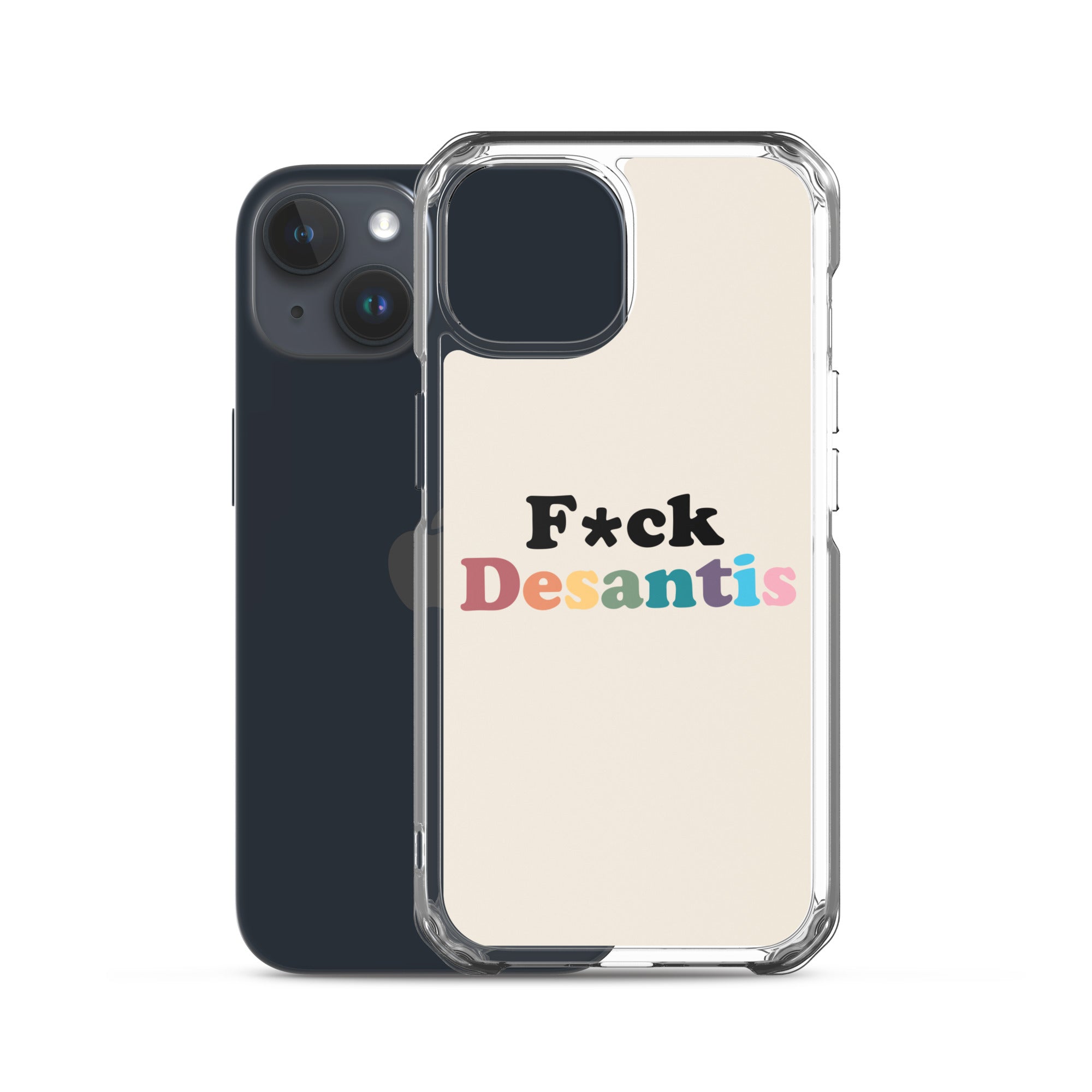 Funda transparente Fuck Desantis para iPhone®