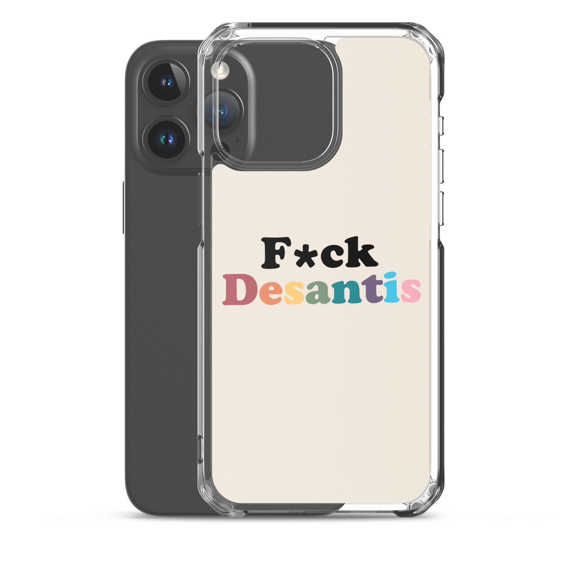 Funda transparente Fuck Desantis para iPhone®