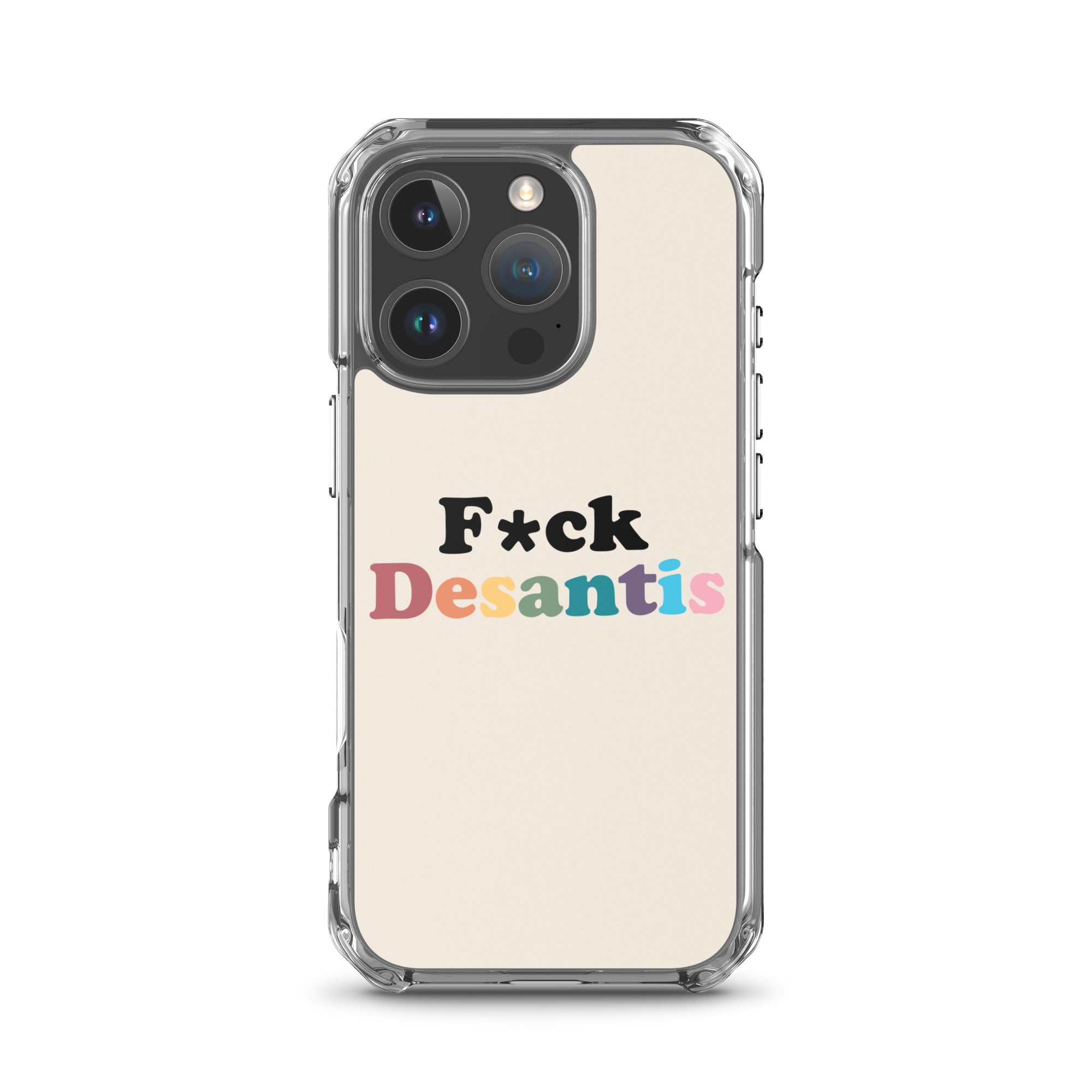 Funda transparente Fuck Desantis para iPhone®