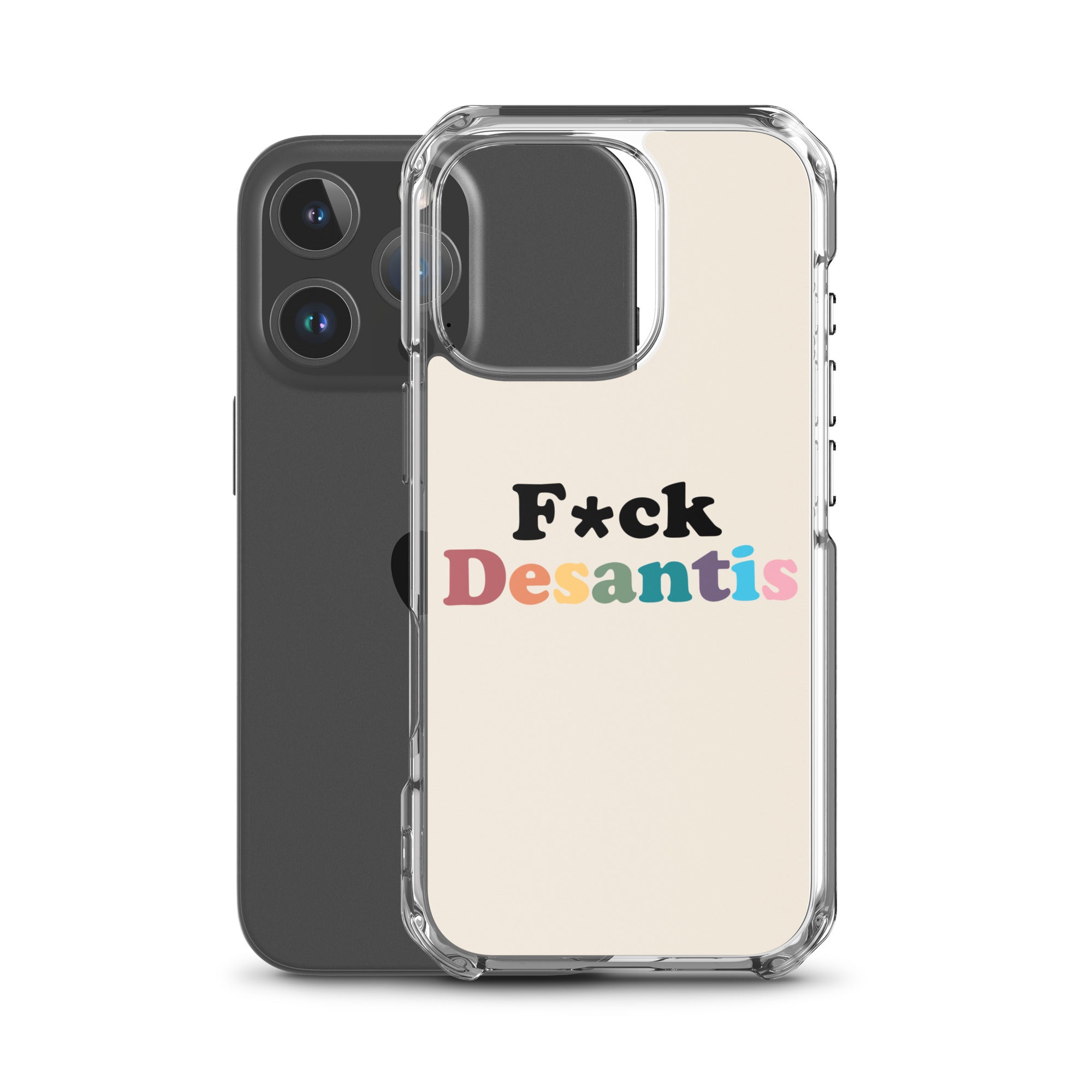 Funda transparente Fuck Desantis para iPhone®