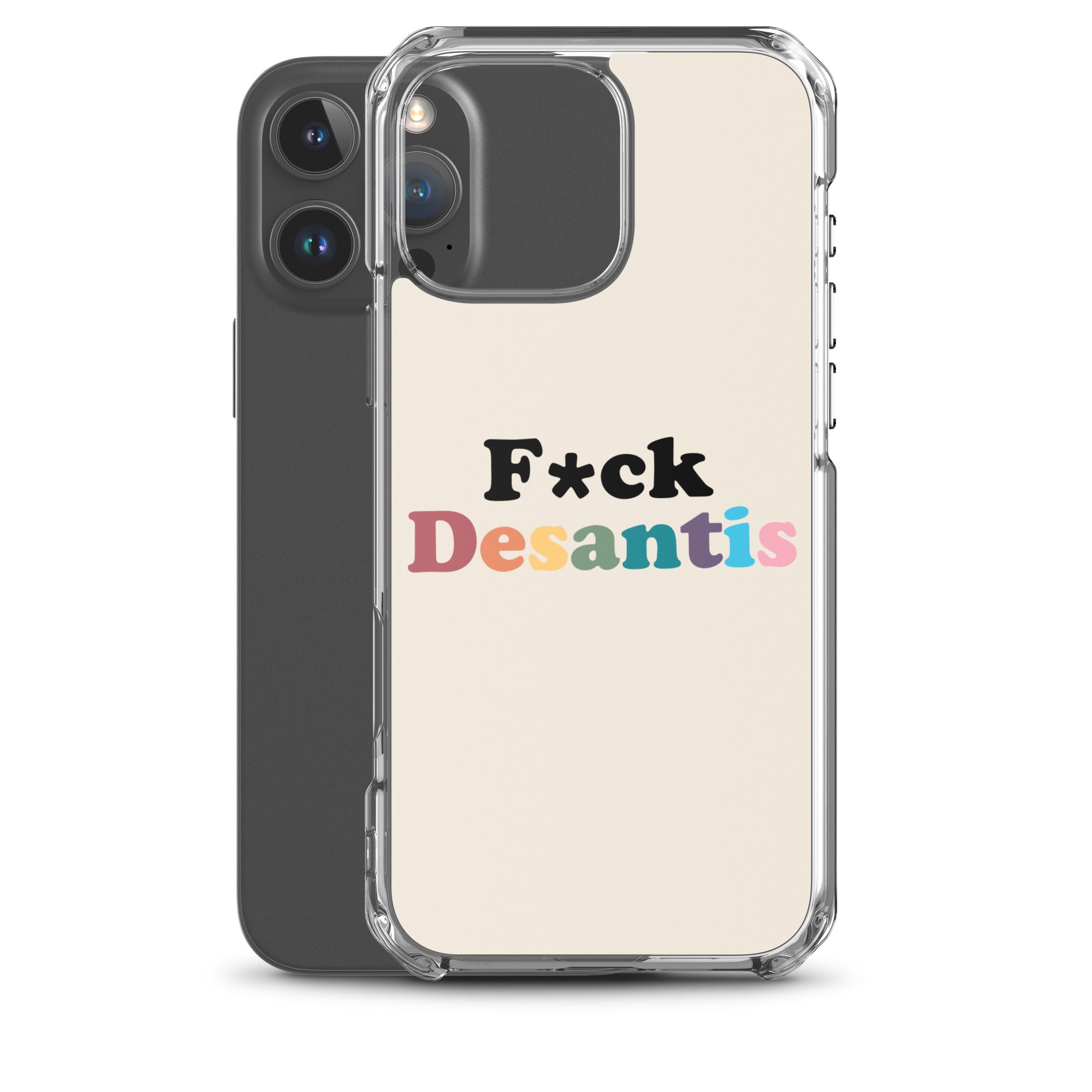 Funda transparente Fuck Desantis para iPhone®