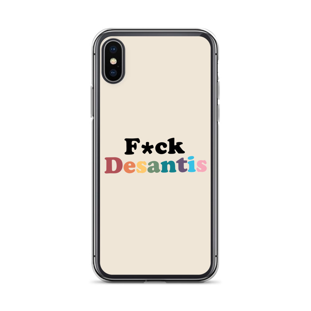 Funda transparente Fuck Desantis para iPhone®