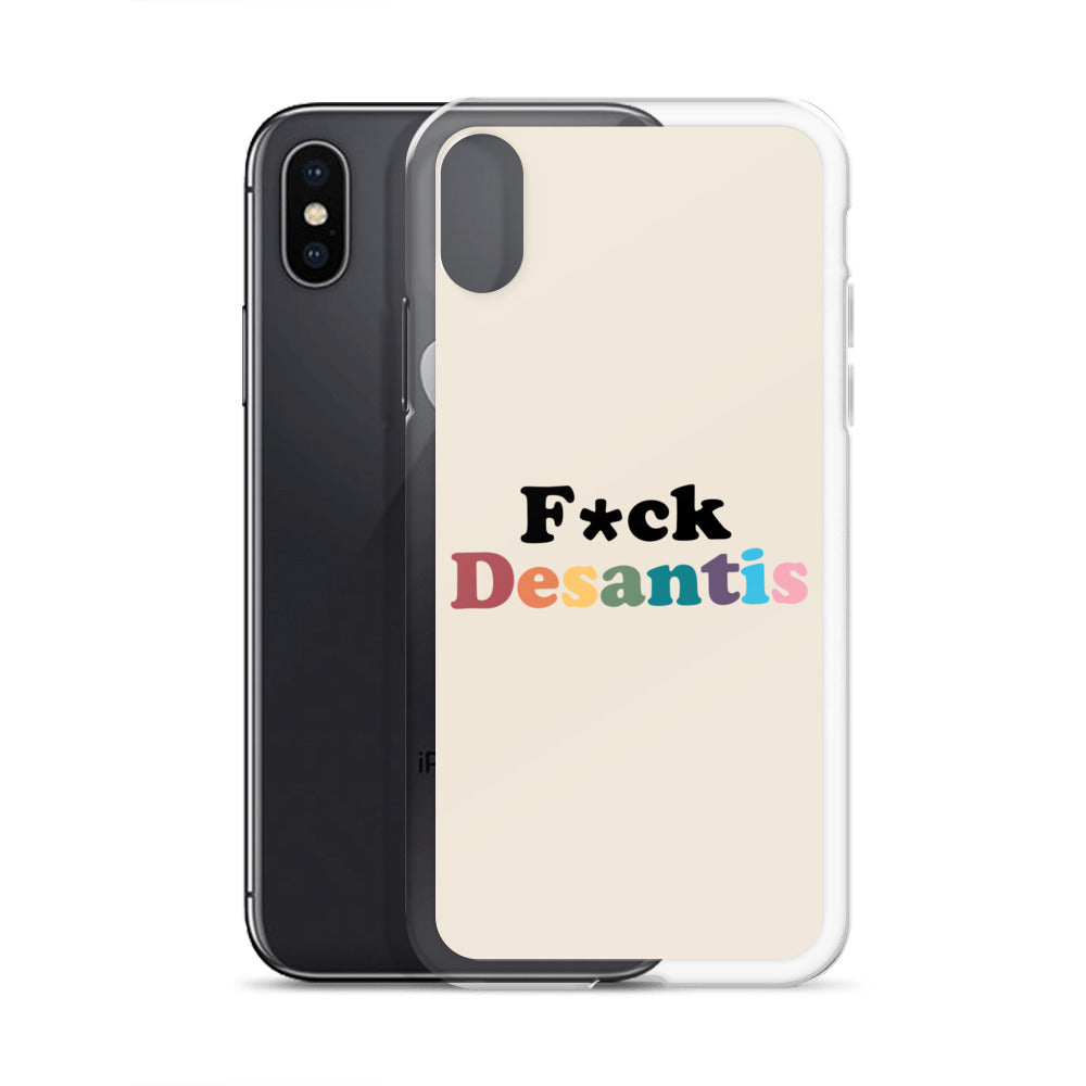 Funda transparente Fuck Desantis para iPhone®