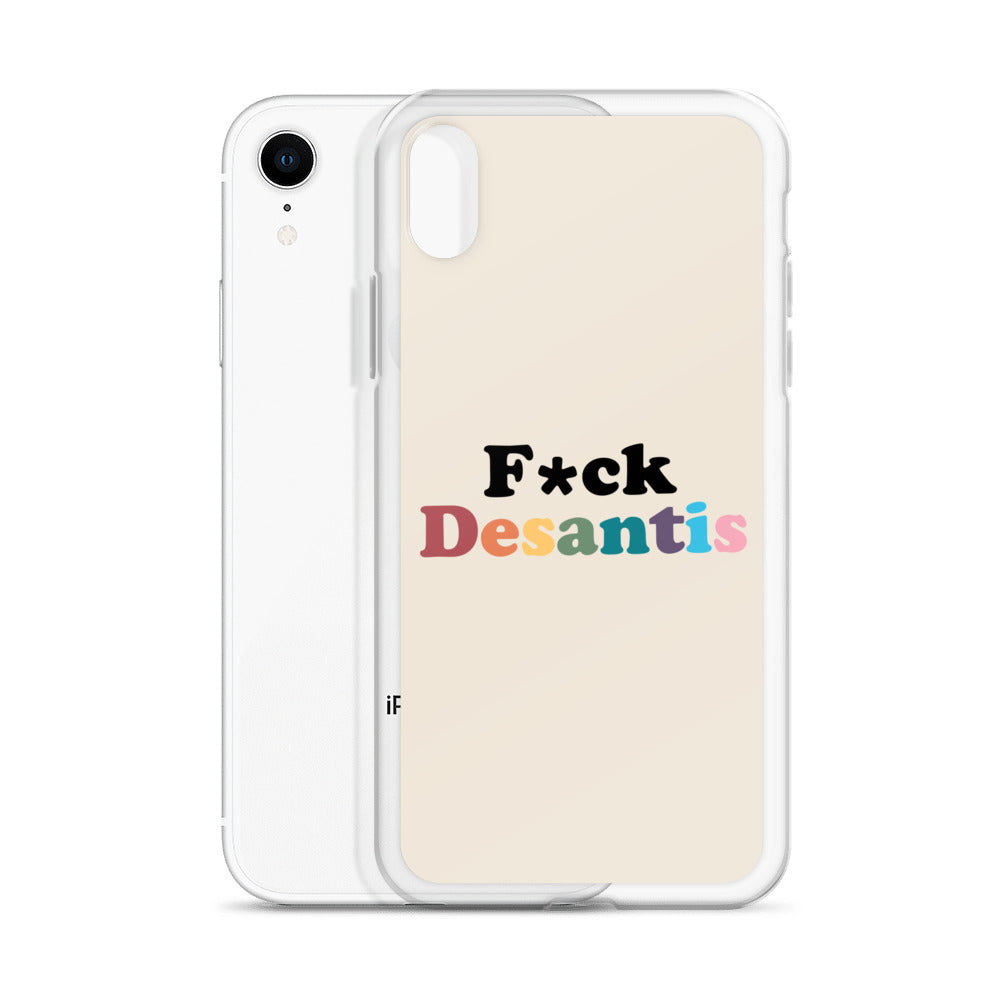 Funda transparente Fuck Desantis para iPhone®