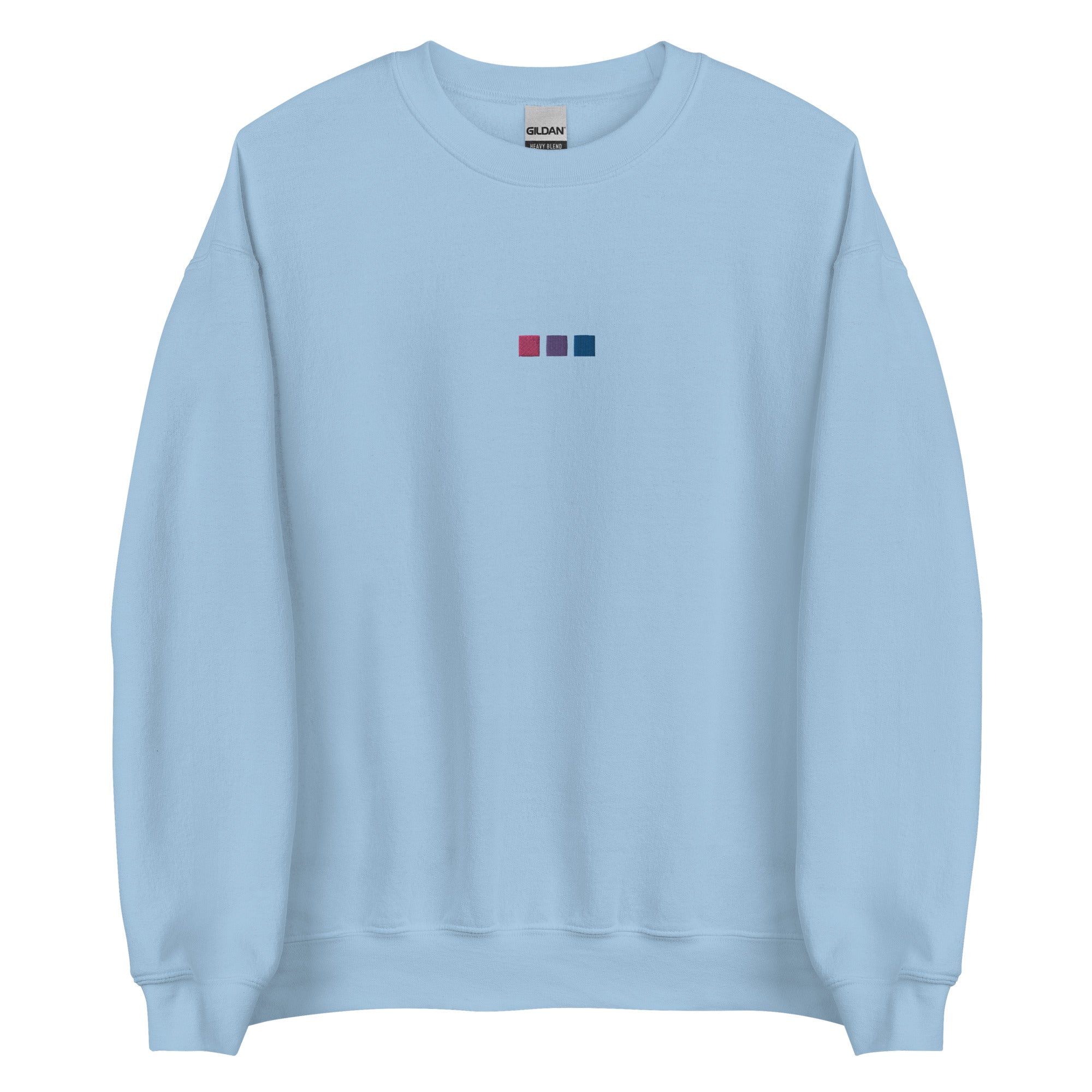 Bisexual Squares Embroidered Unisex Sweatshirt