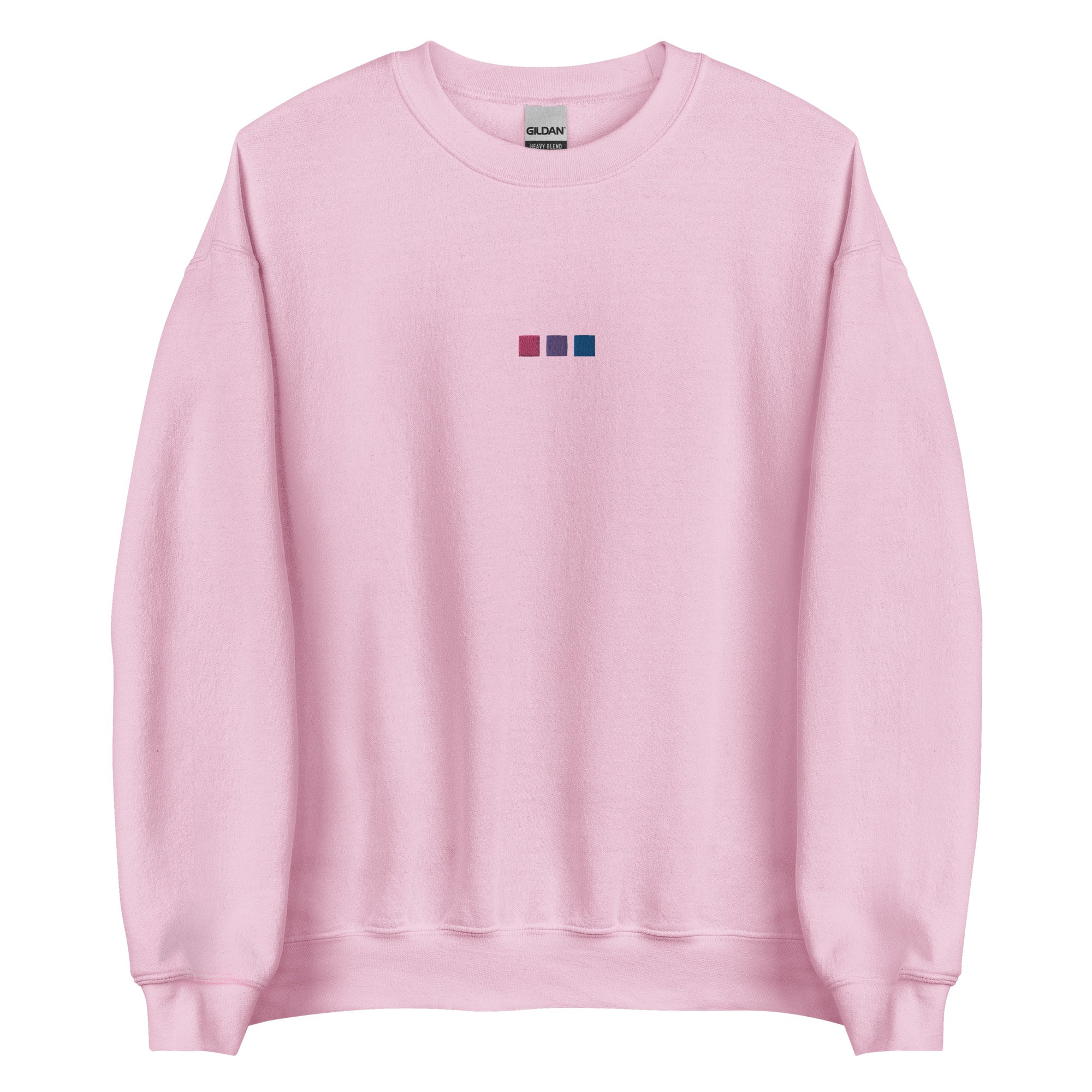 Bisexual Squares Embroidered Unisex Sweatshirt