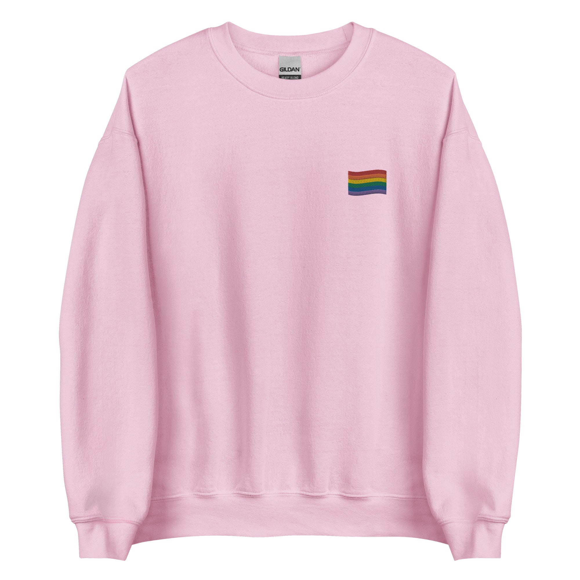 Sudadera unisex con bandera del arcoíris bordada