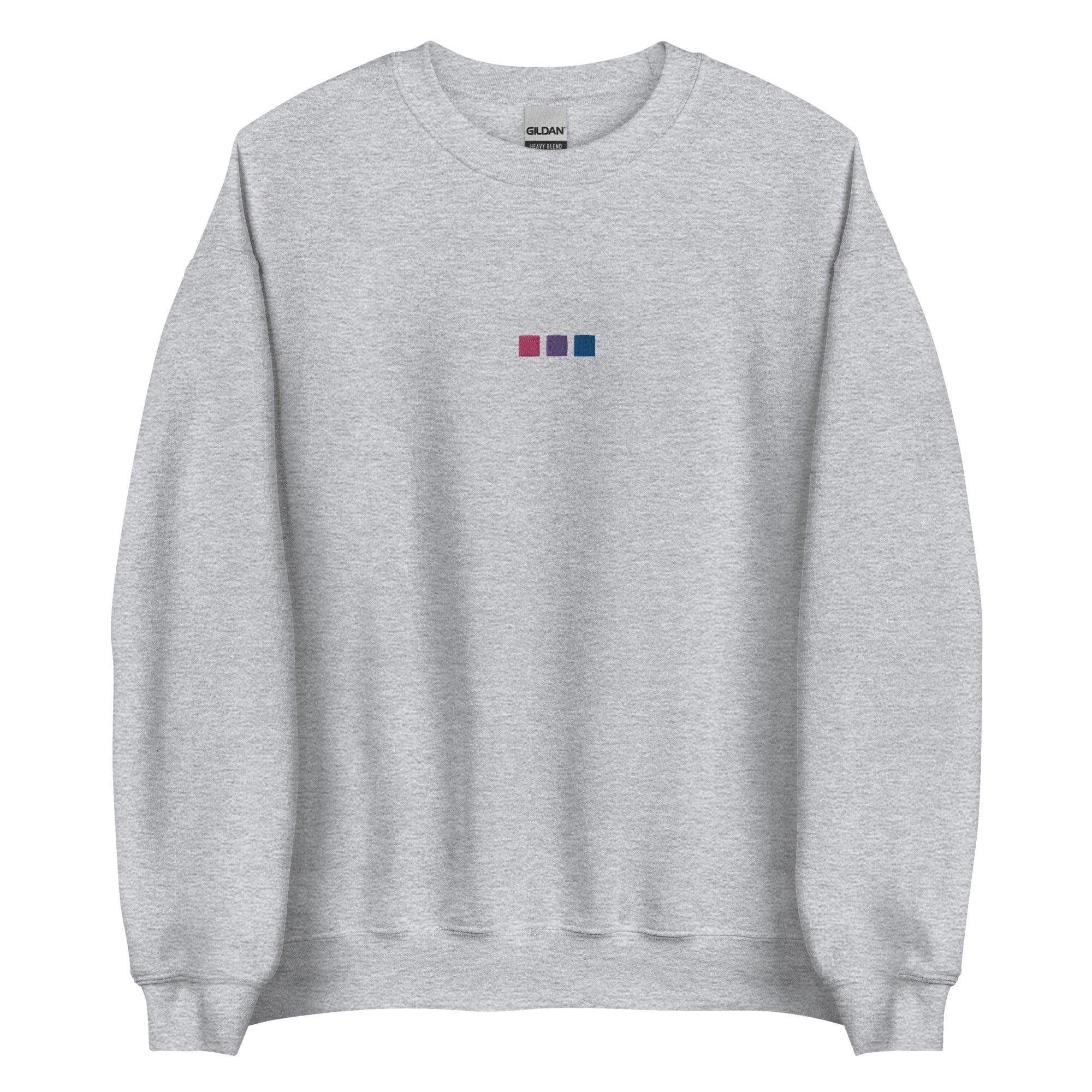 Bisexual Squares Embroidered Unisex Sweatshirt