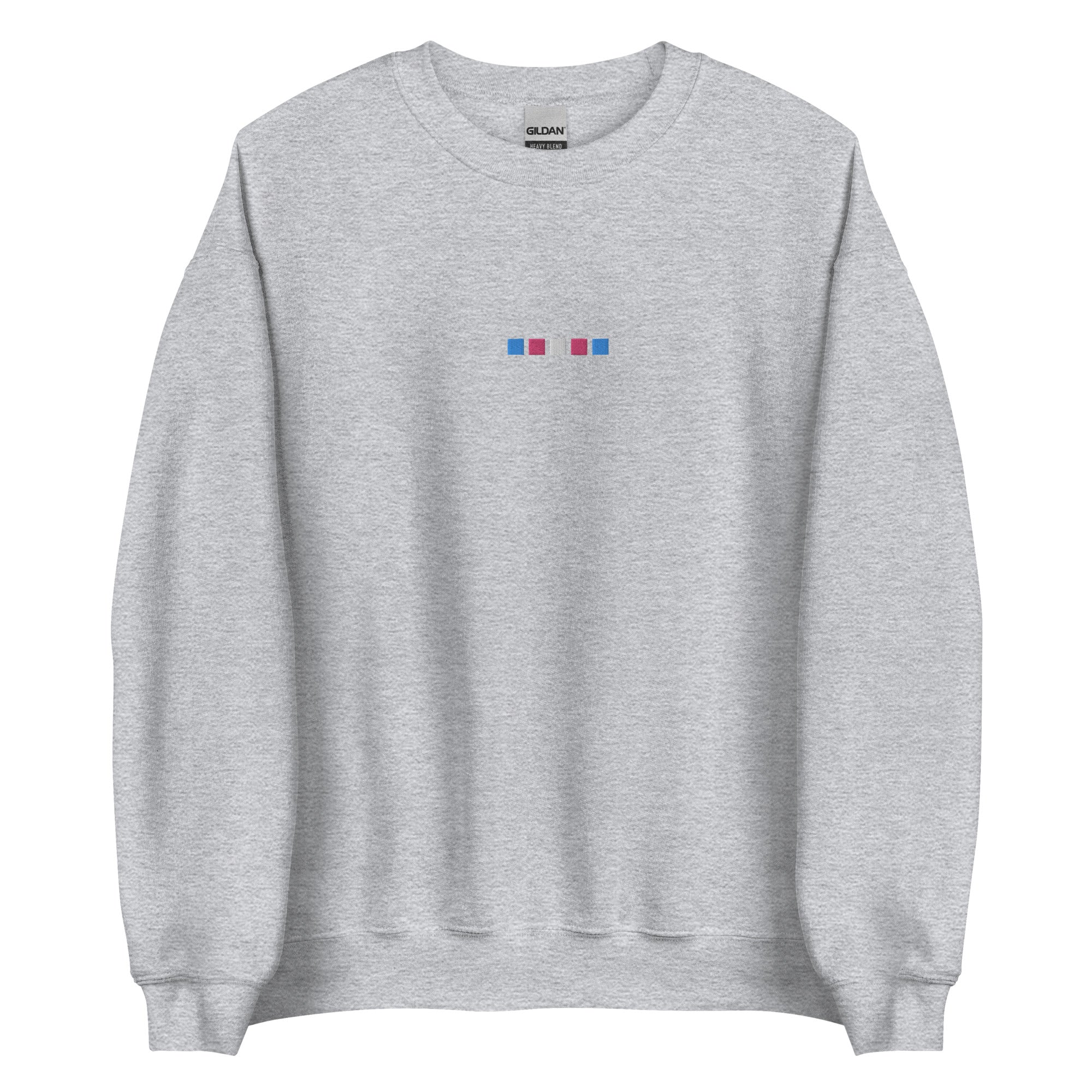 Trans Squares Embroidered Unisex Sweatshirt