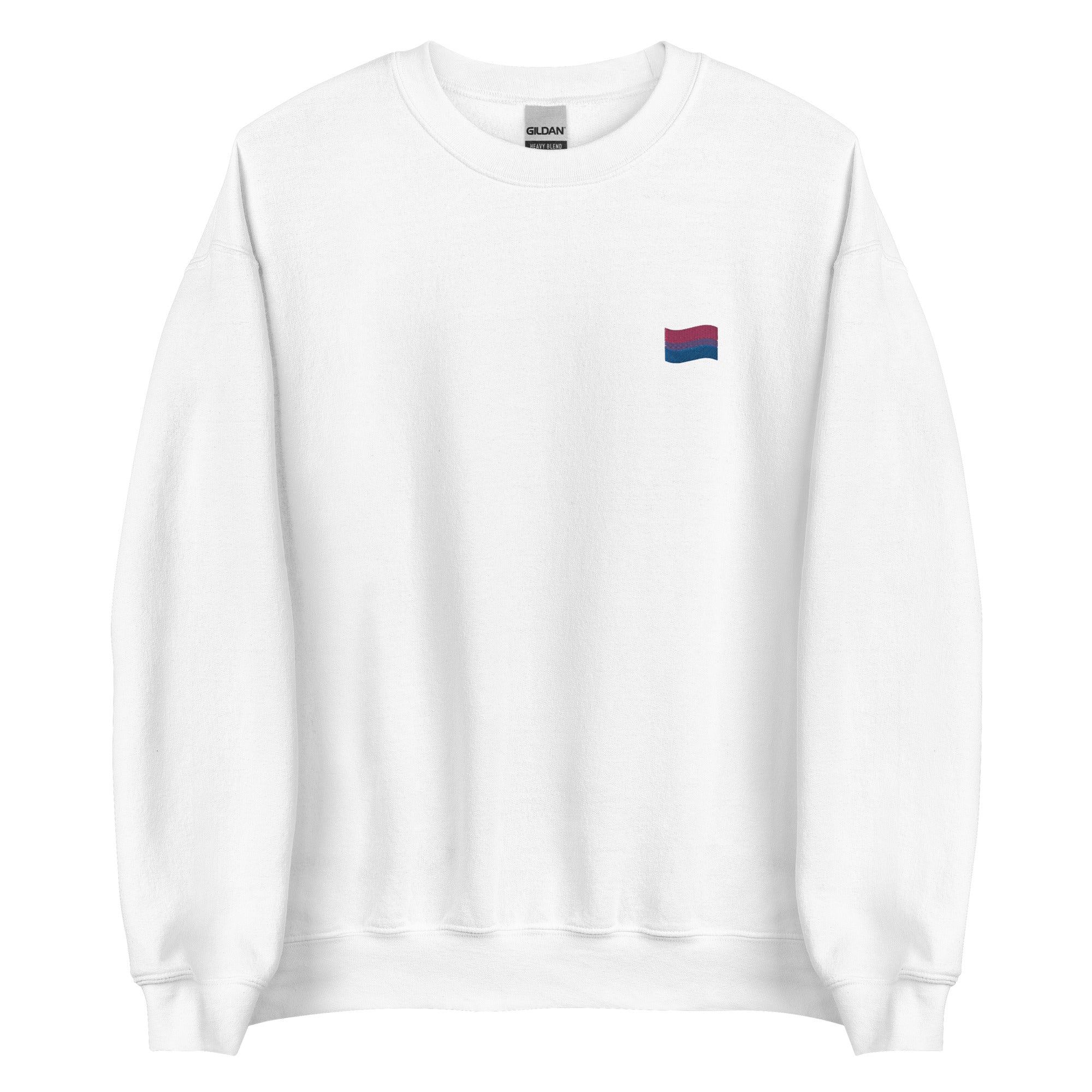 Bisexual Flag Embroidered Unisex Sweatshirt
