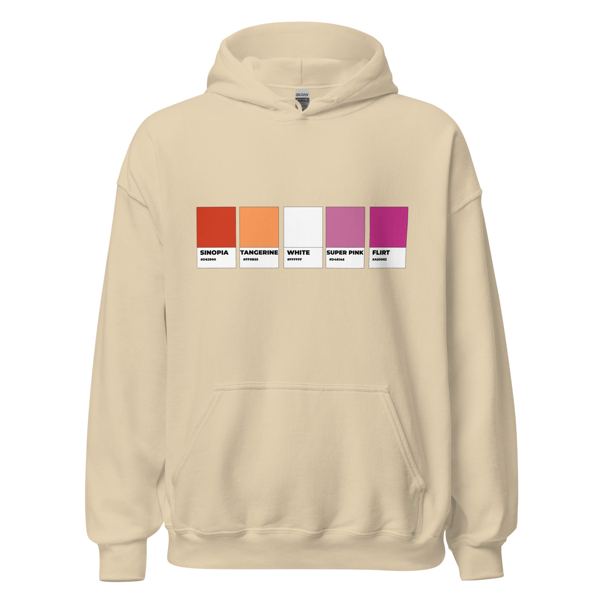 Lesbian Colors Swatch Unisex Hoodie