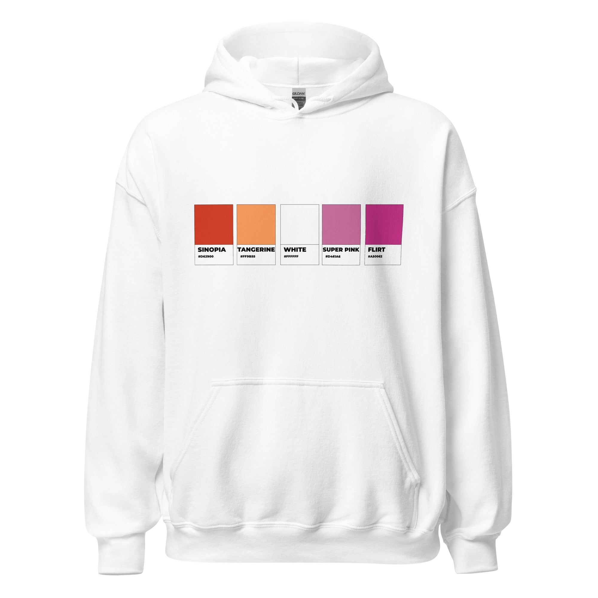 Lesbian Colors Swatch Unisex Hoodie