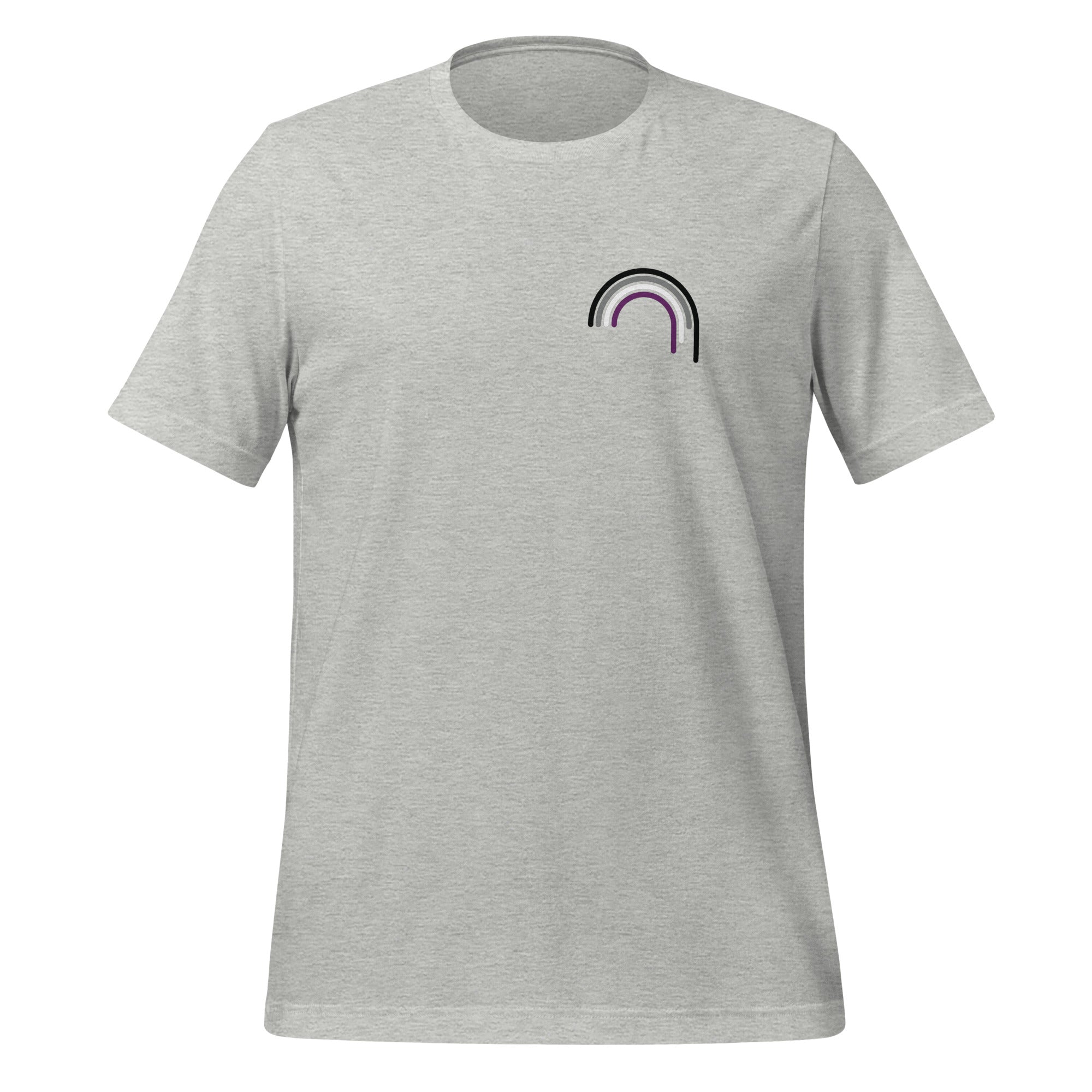 Camiseta unisex asexual con goteo de arcoíris