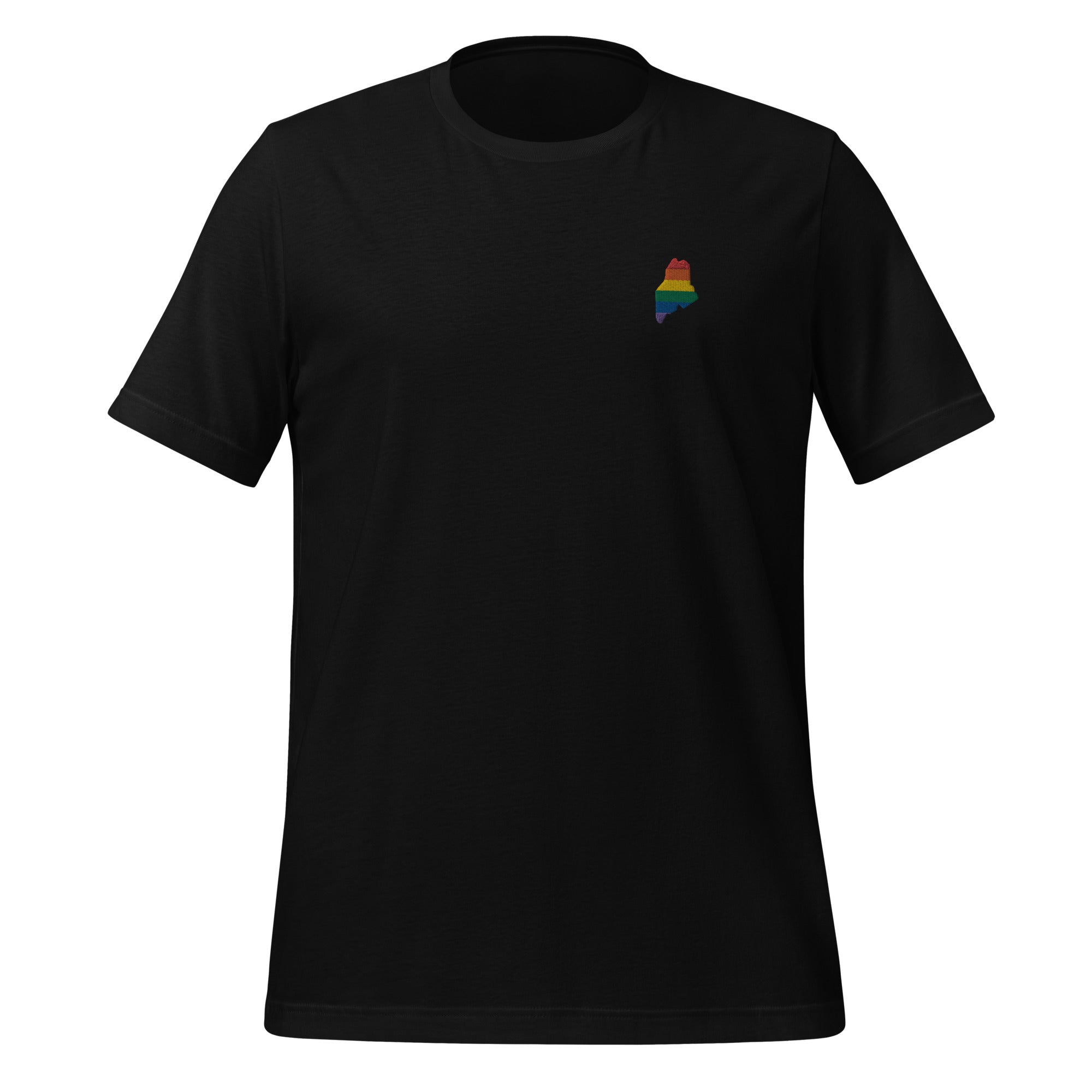Maine Rainbow Embroidered Unisex T-Shirt