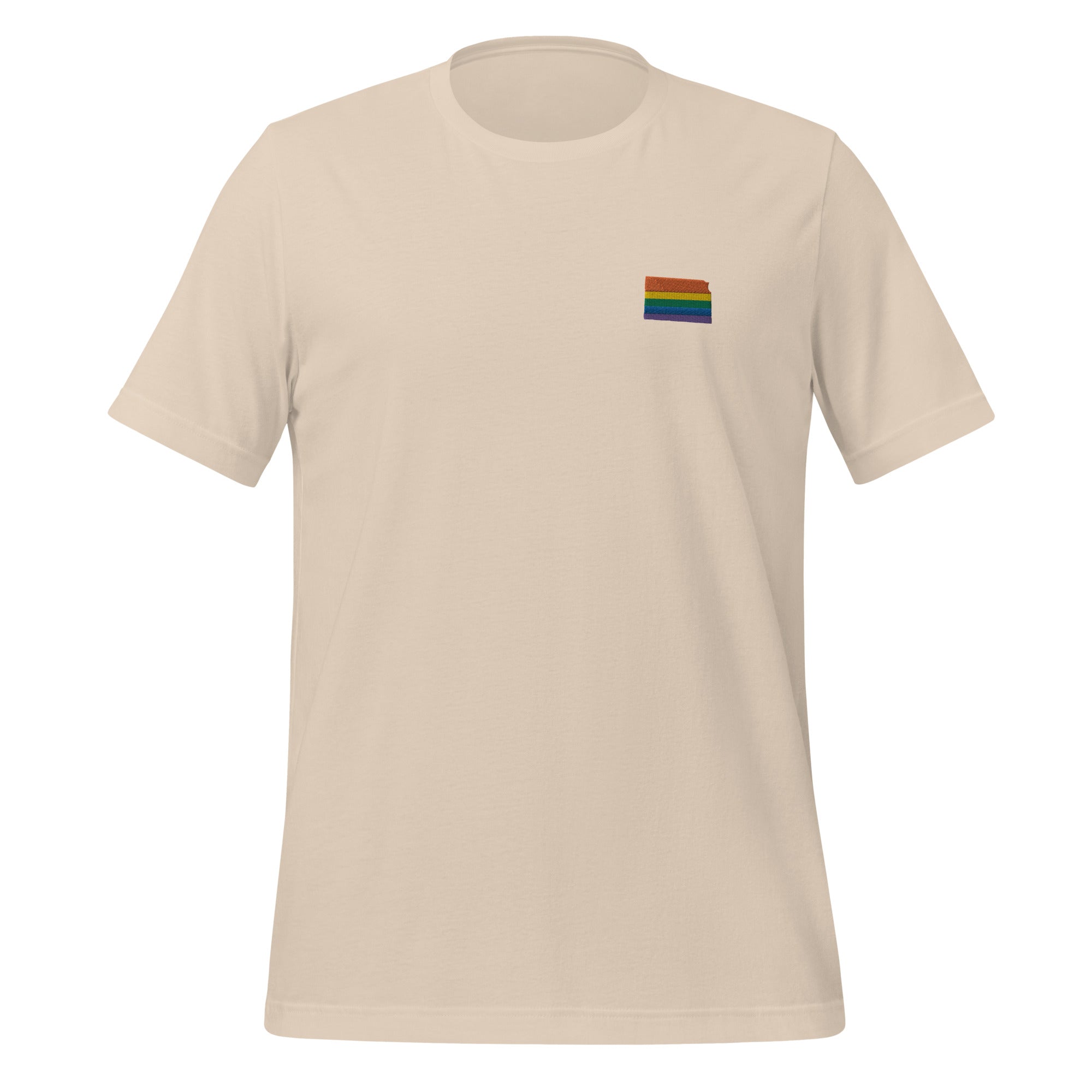 Kansas Rainbow Embroidered Unisex T-Shirt