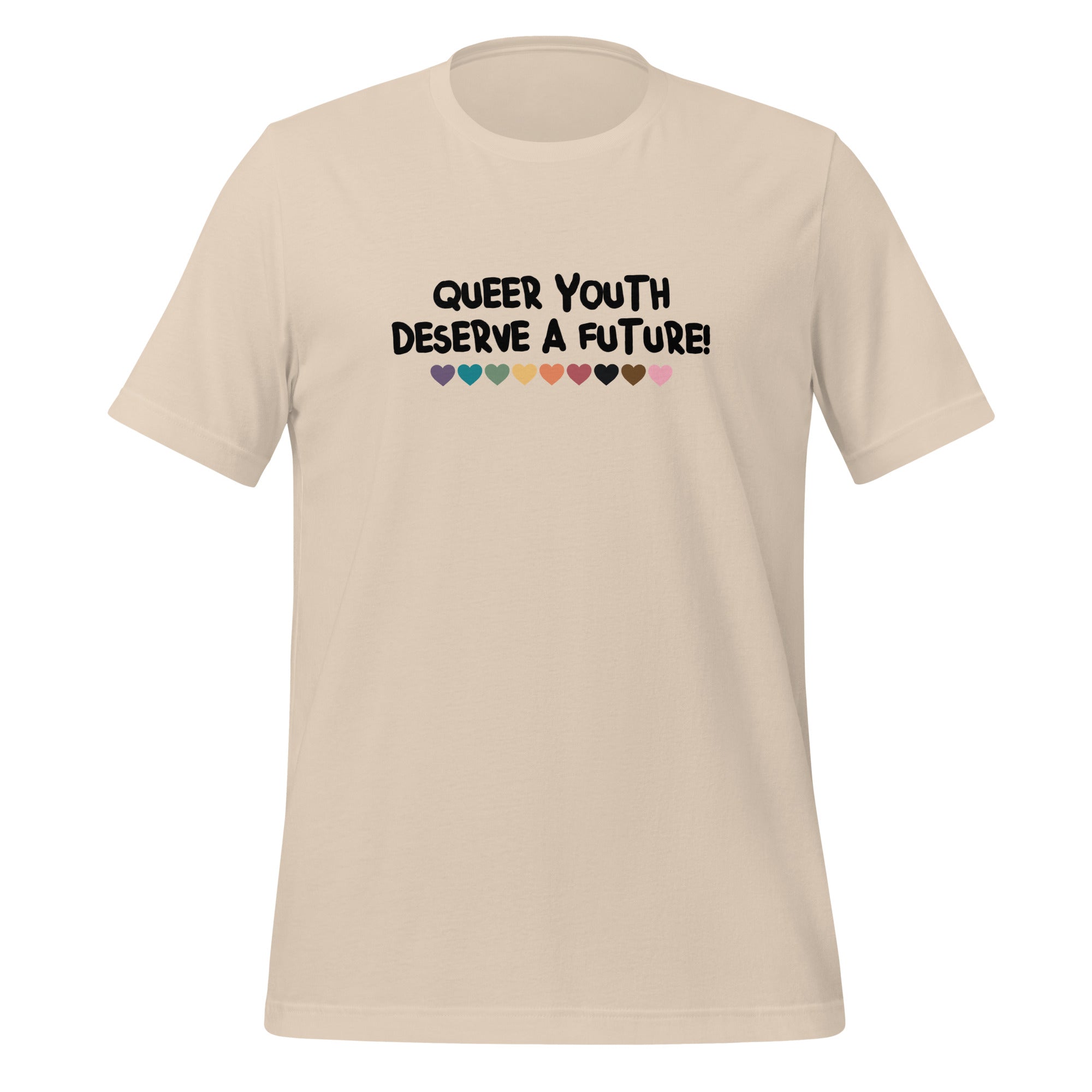 Camiseta unisex "La juventud queer merece un futuro"