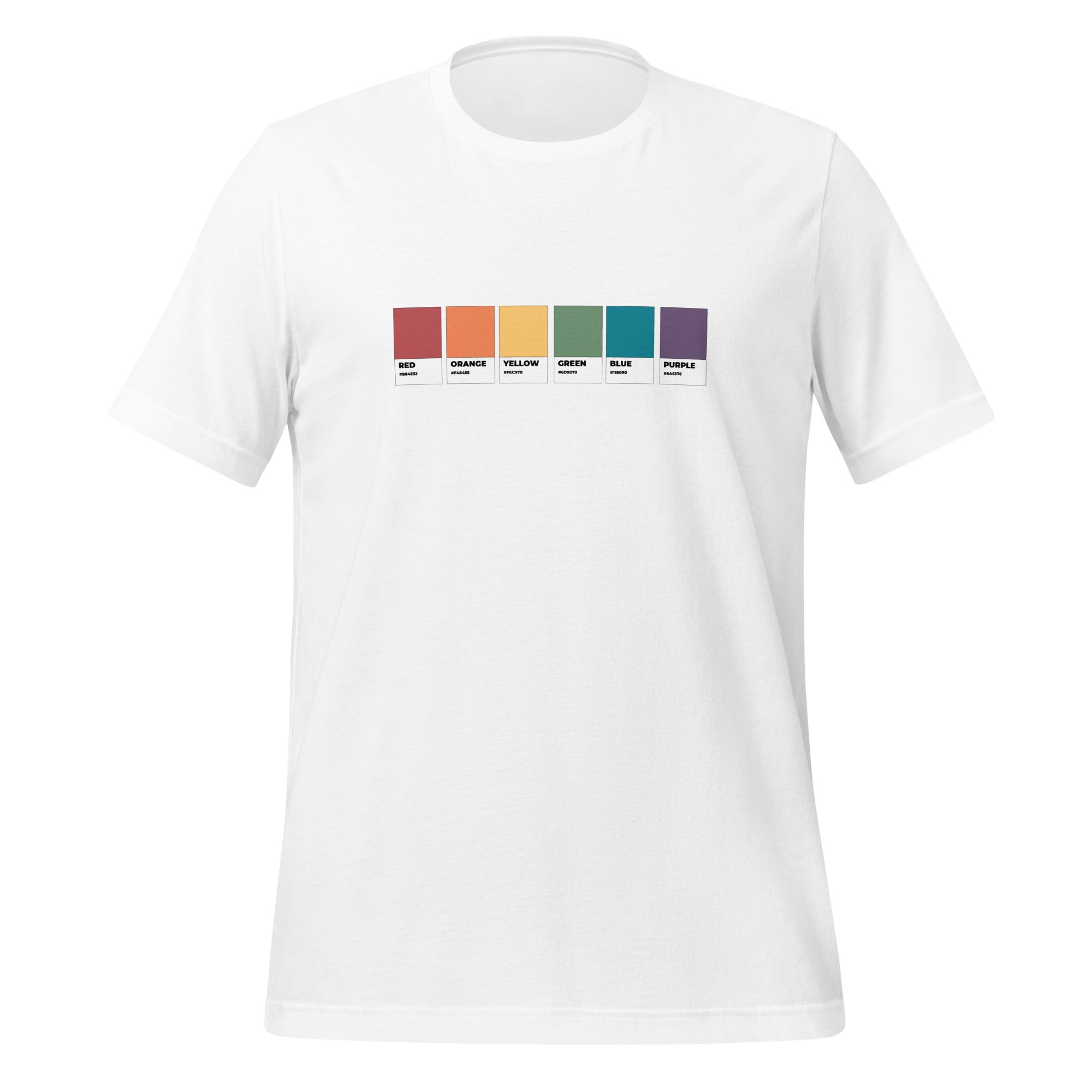 Camiseta unisex con muestras de colores gay