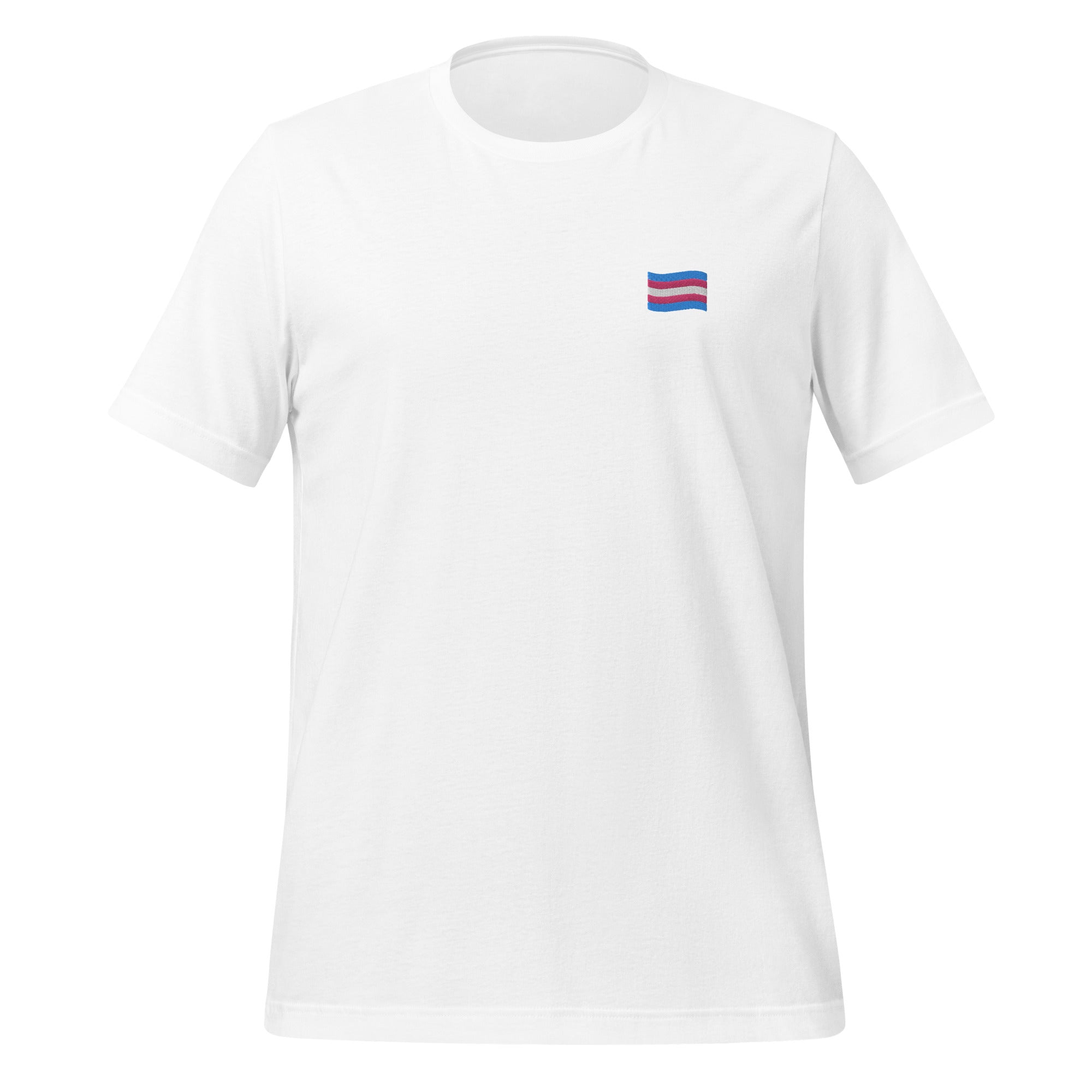 Trans Flag Embroidered Unisex T-Shirt
