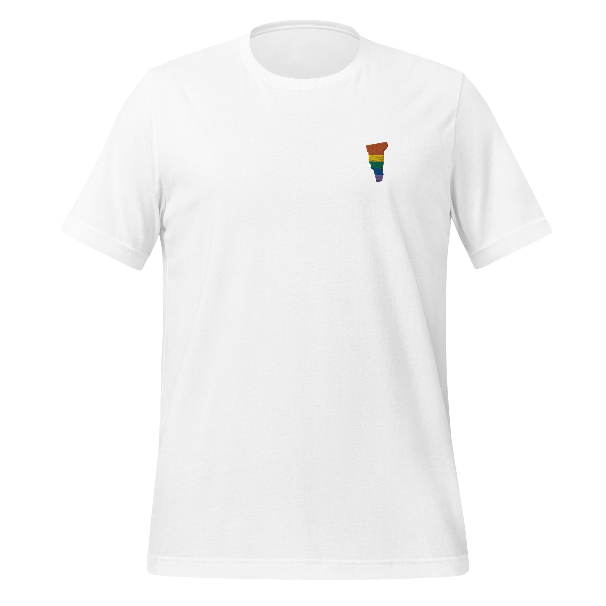 Vermont Rainbow Embroidered Unisex T-Shirt