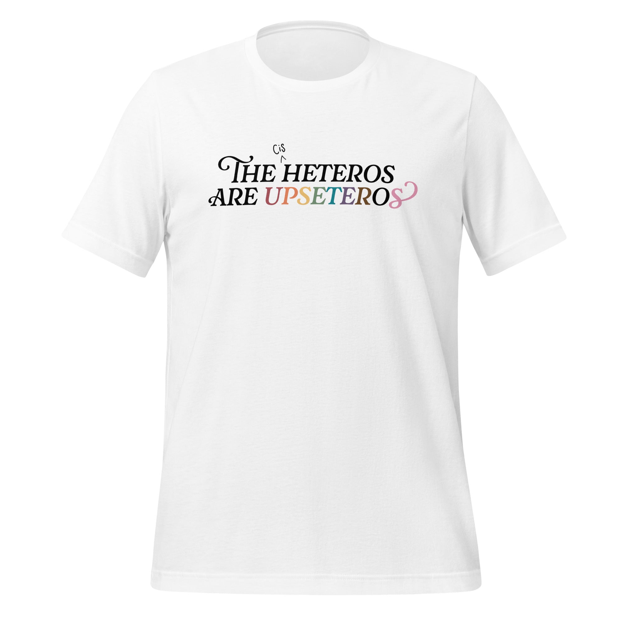 Camiseta unisex Los (cis) heteros son upseteros