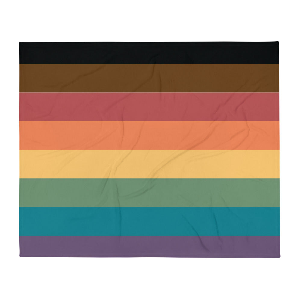 More Color, More Pride Throw Blanket