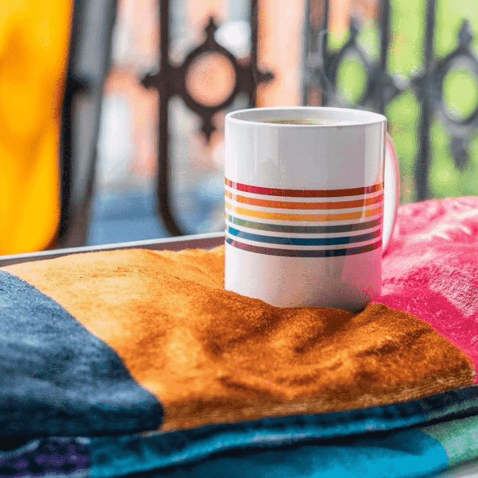 Rainbow Stripes Mug