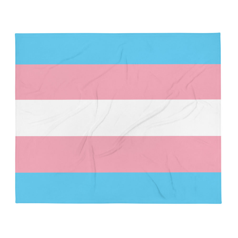 Trans Pride Throw Blanket