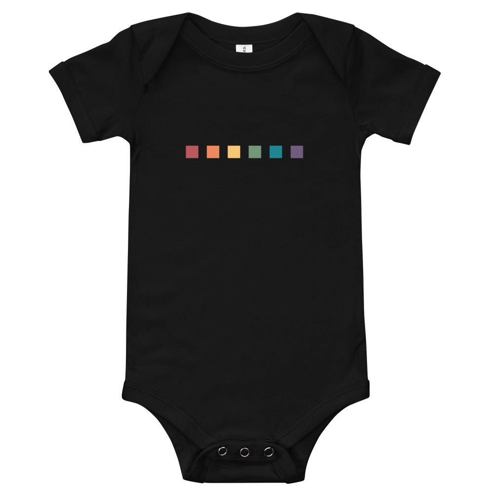 Rainbow Squares Onesie