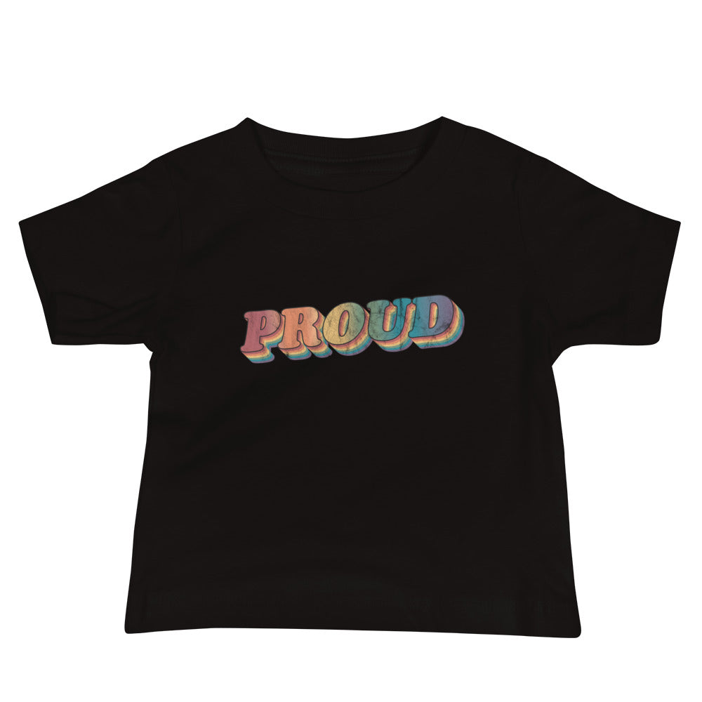 Camiseta retro orgullosa para bebé