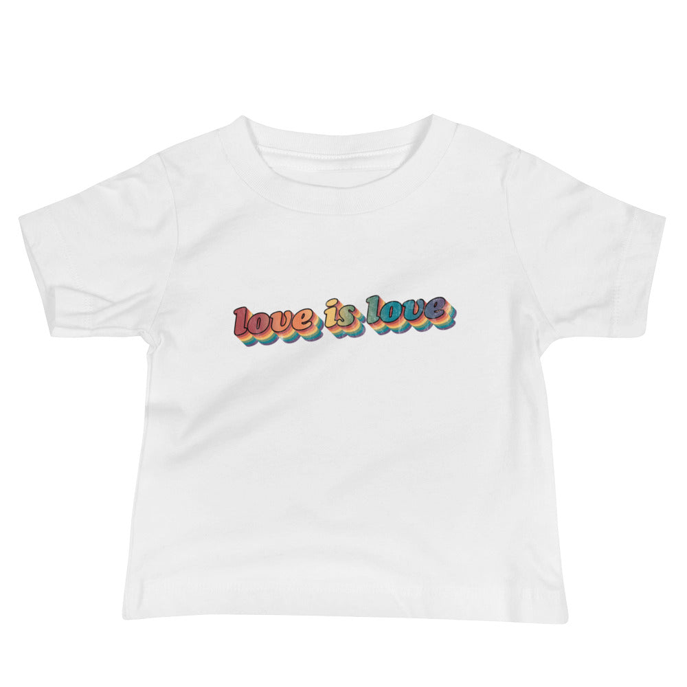 Camiseta retro para bebé "El amor es amor"