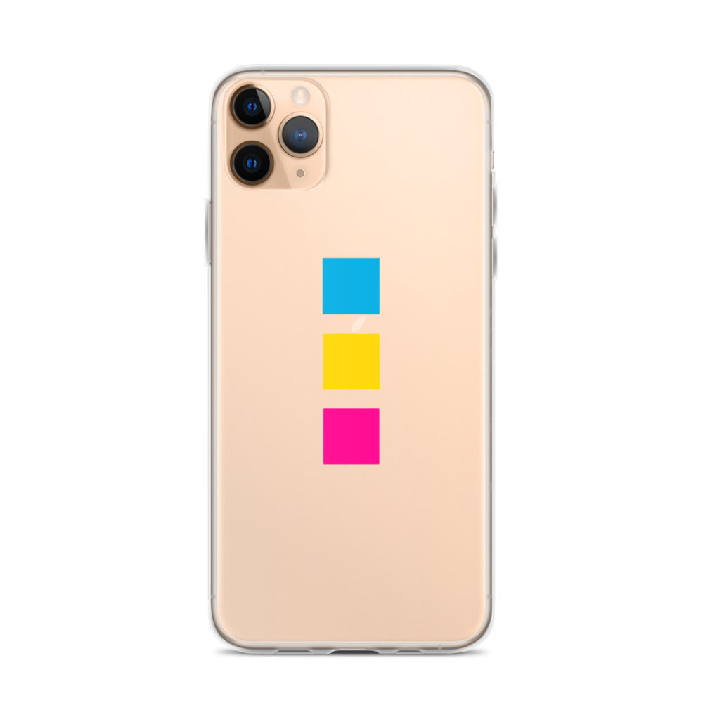 Funda para iPhone con cuadrados pansexuales