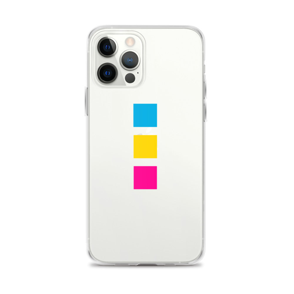Funda para iPhone con cuadrados pansexuales