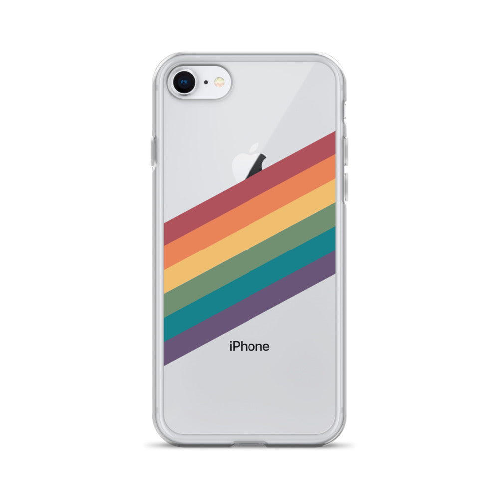 Funda para iPhone con rayas de arcoíris