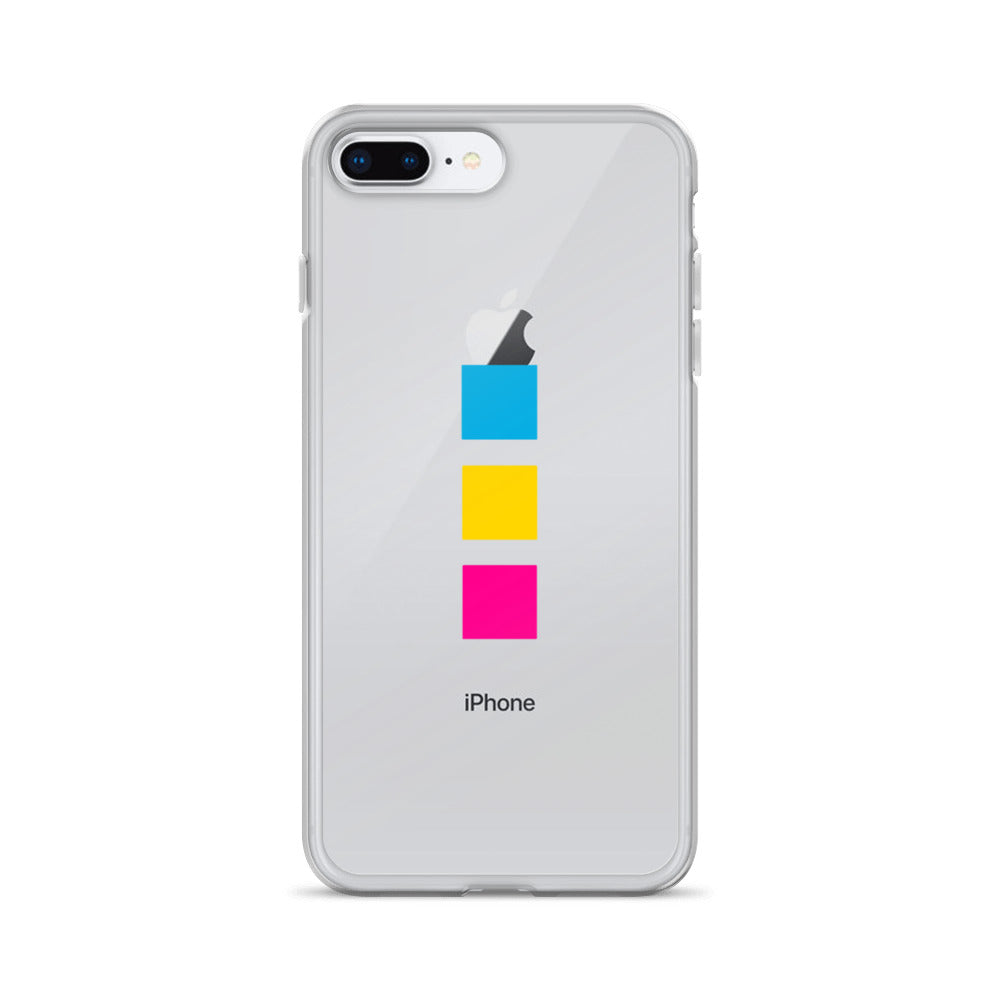 Funda para iPhone con cuadrados pansexuales