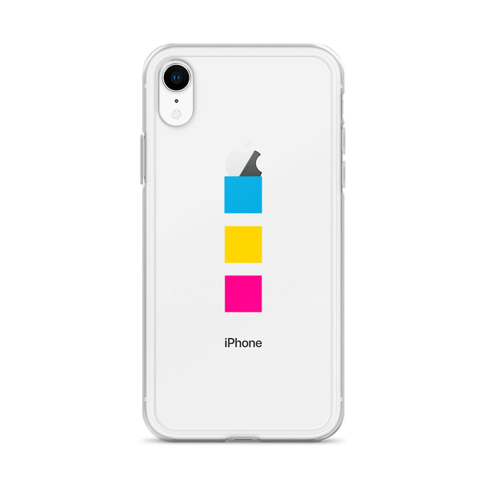 Funda para iPhone con cuadrados pansexuales