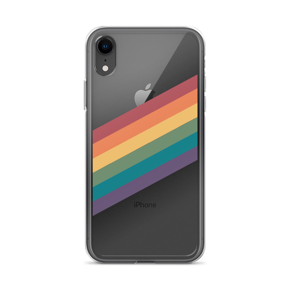 Funda para iPhone con rayas de arcoíris