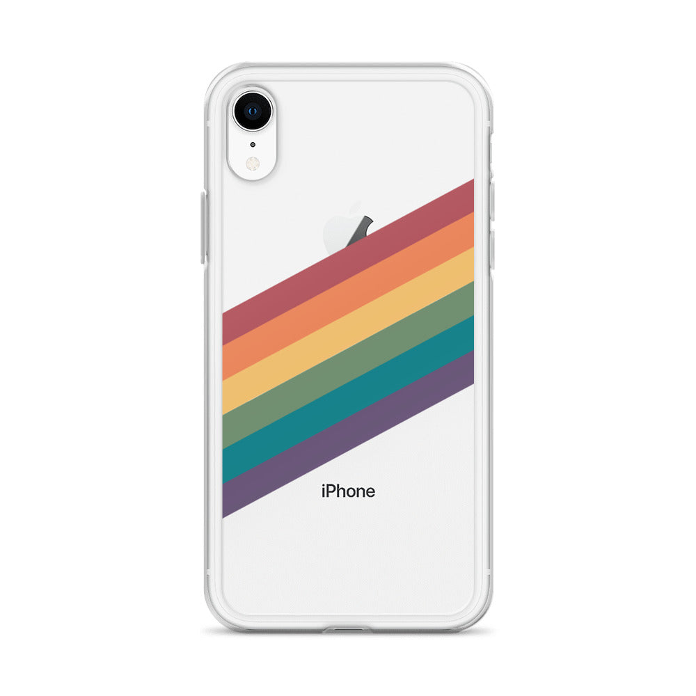 Funda para iPhone con rayas de arcoíris