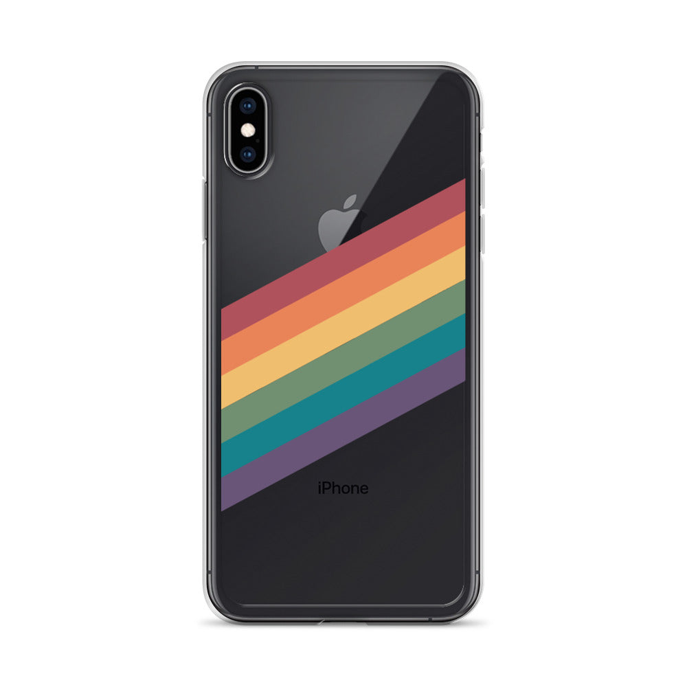 Funda para iPhone con rayas de arcoíris