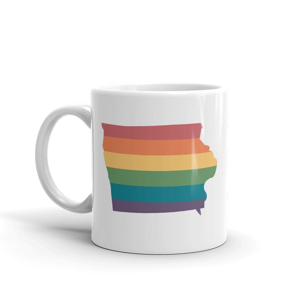 Tasse arc-en-ciel de l'Iowa