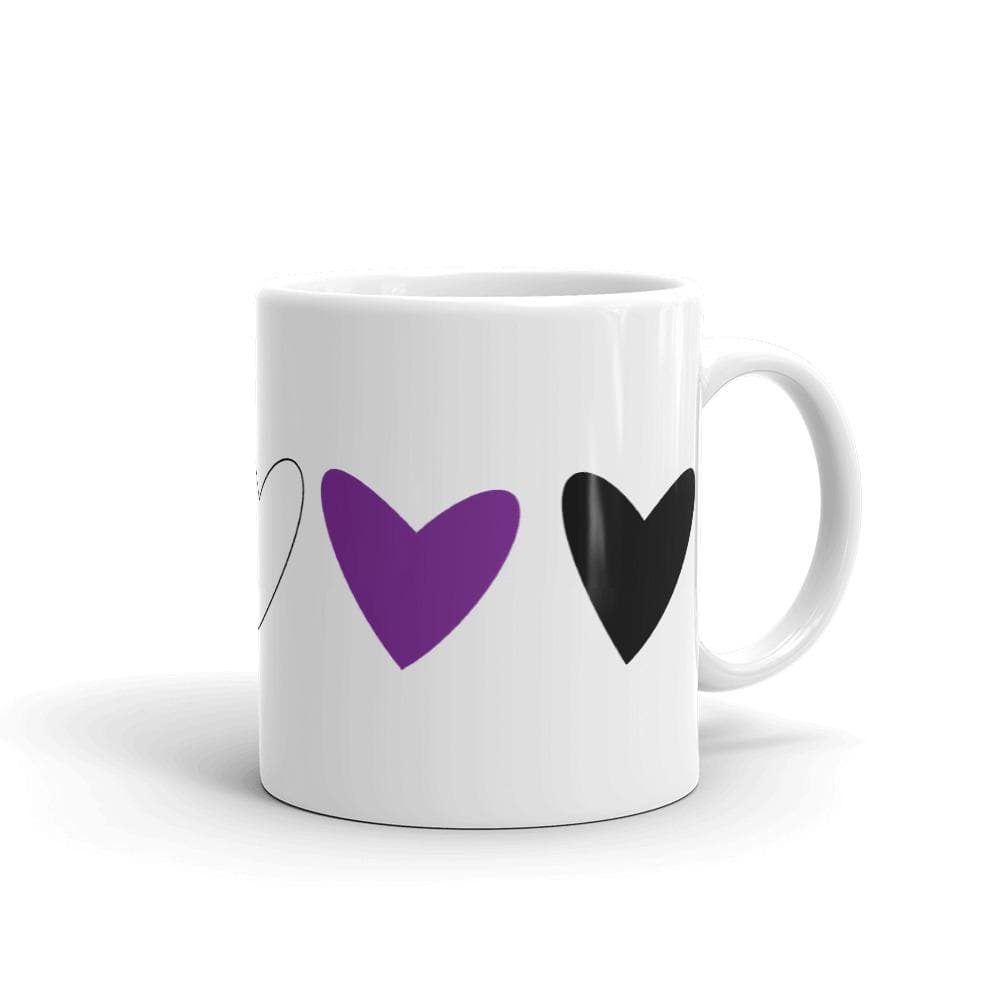 Taza de corazones de género fluido