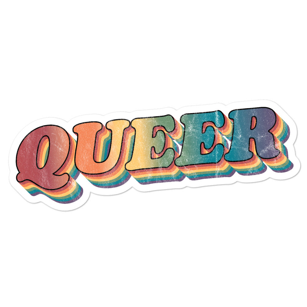 Pegatinas retro QUEER